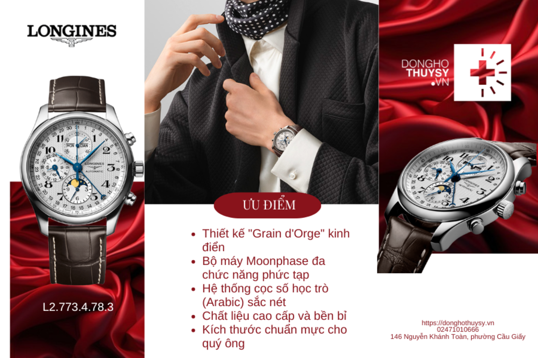 Đồng hồ Nam Longines The Longines Master Collection L2.773.4.78.3