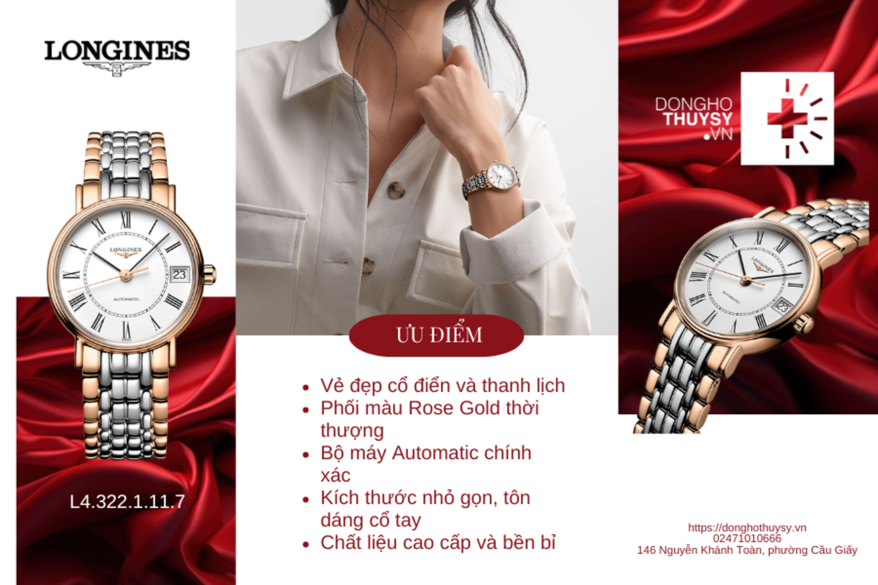 Đồng hồ Nữ Longines Presence L4.322.1.11.7