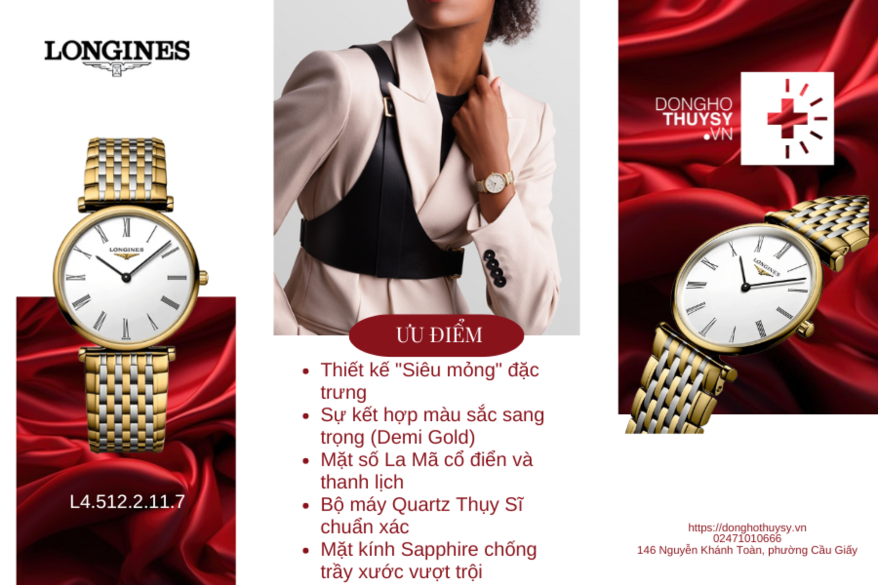 Đồng hồ Nữ Longines La Grande Classique de Longines L4.512.2.11.7