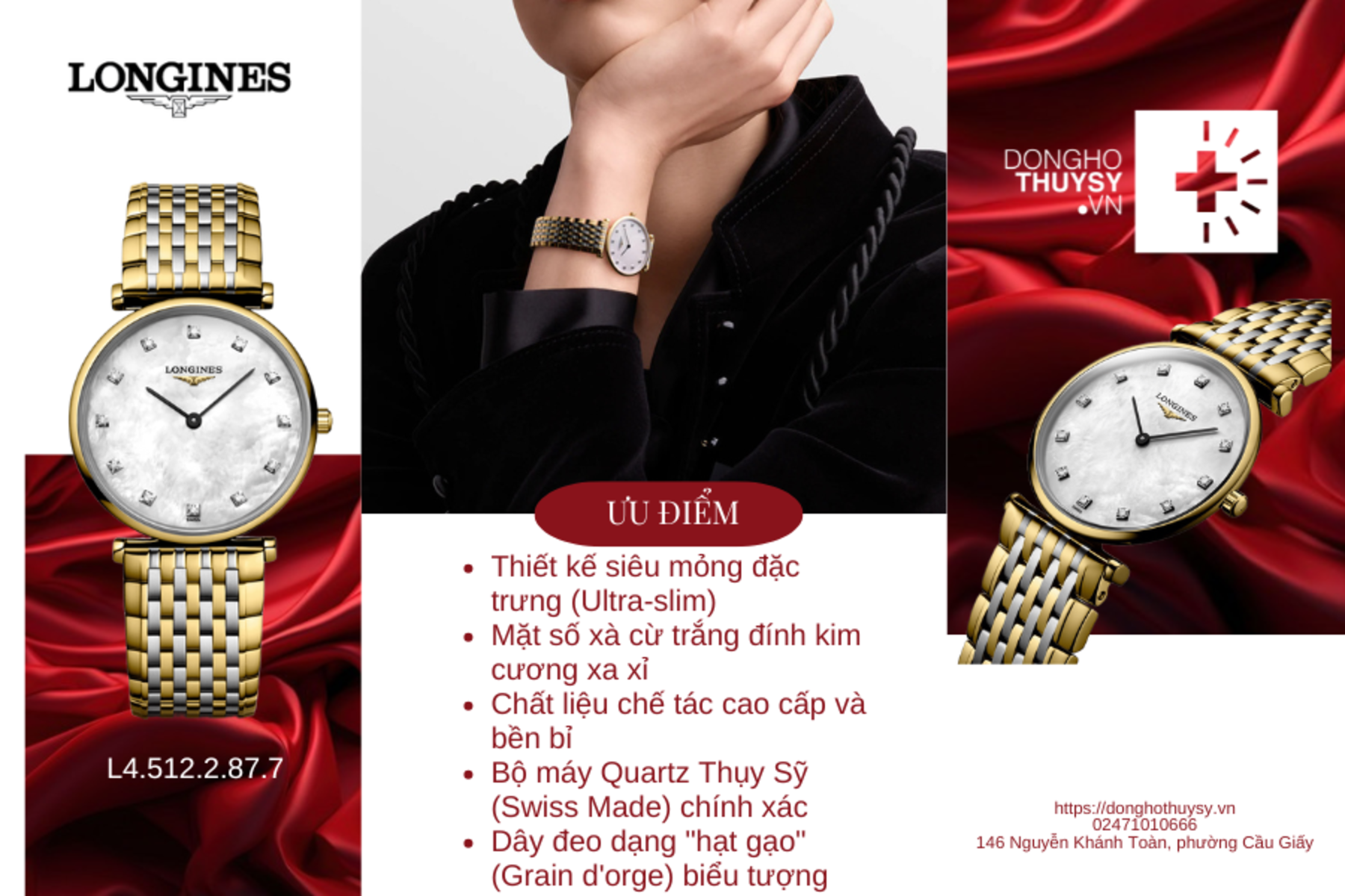 Đồng hồ Nữ Longines La Grande Classique de Longines L4.512.2.87.7