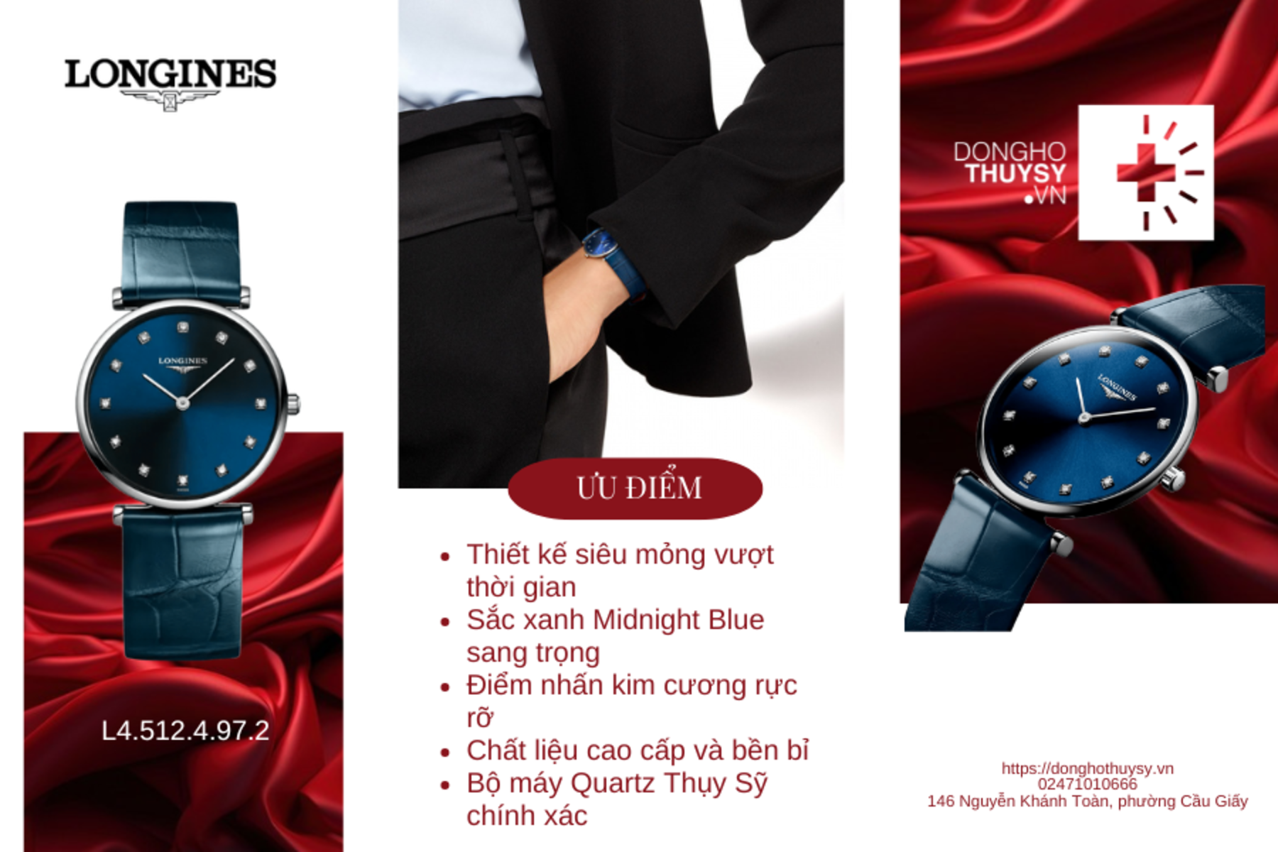 Đồng hồ Nữ Longines La Grande Classique de Longines L4.512.4.97.2