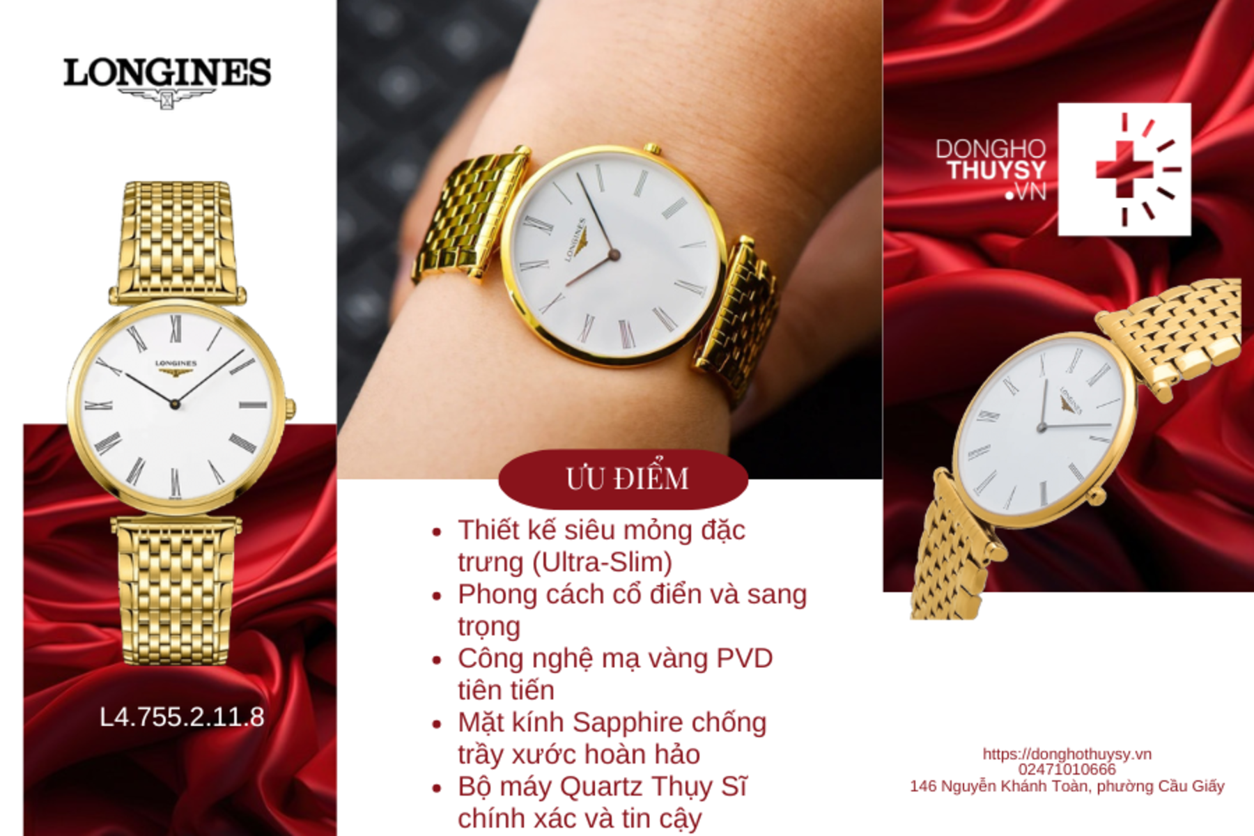Đồng hồ Nam Longines La Grande Classique de Longines L4.755.2.11.8