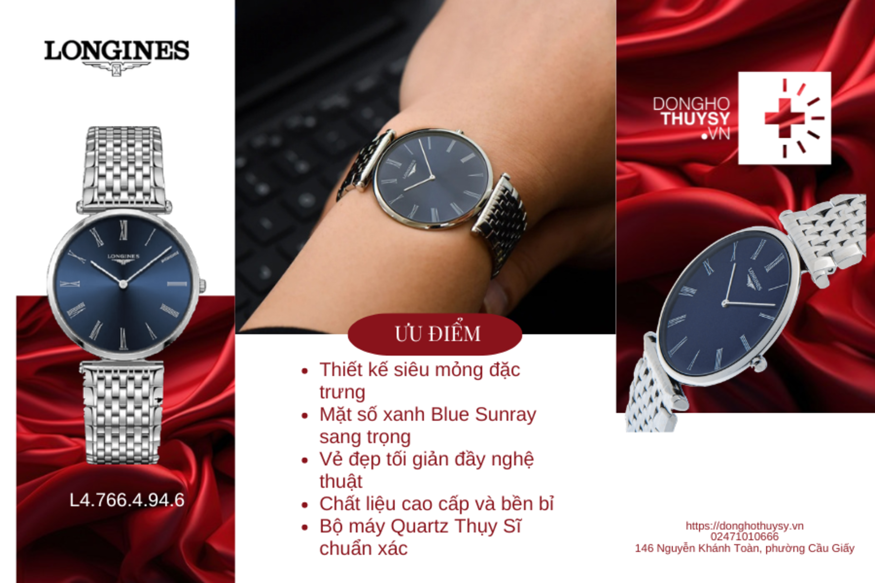 Đồng hồ Nam Longines La Grande Classique de Longines L4.766.4.94.6