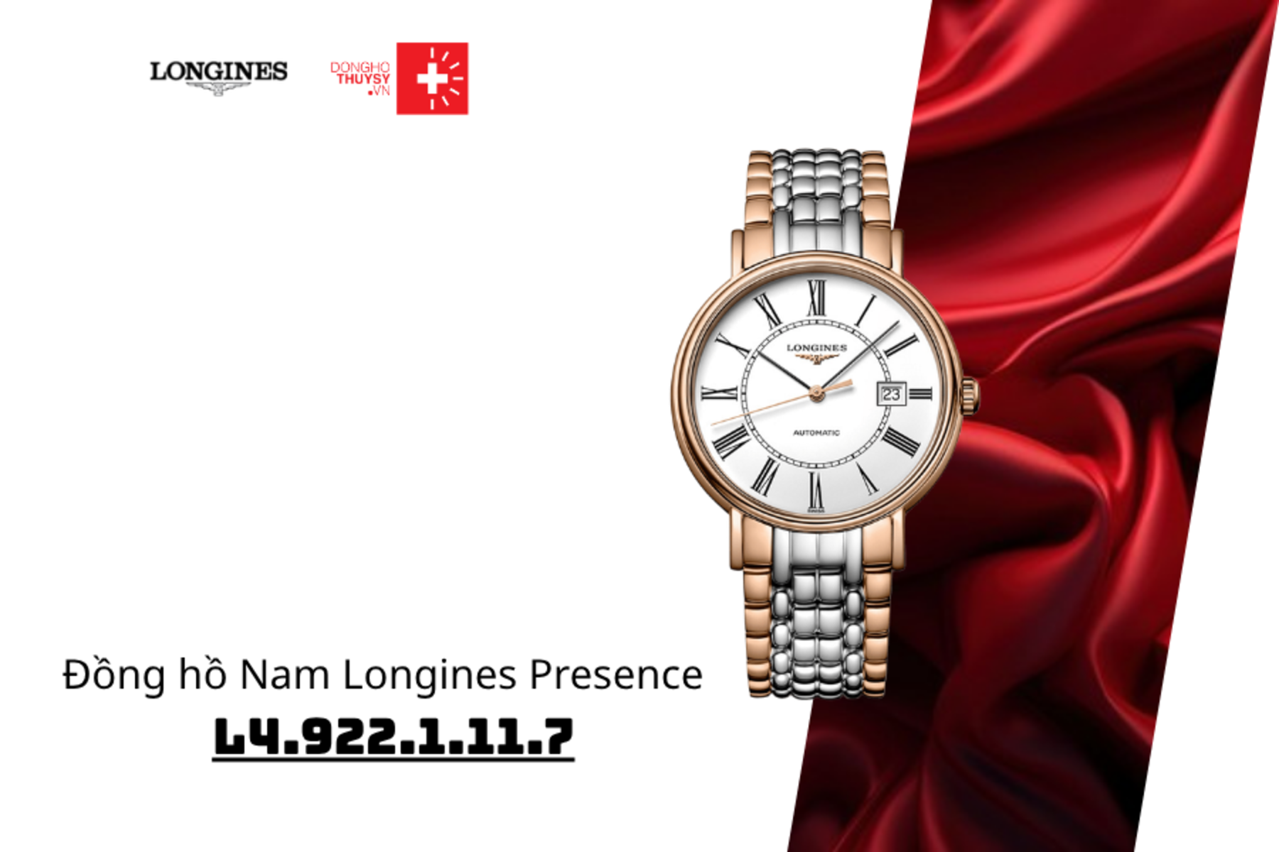 Đồng hồ Nam Longines Presence L4.922.1.11.7