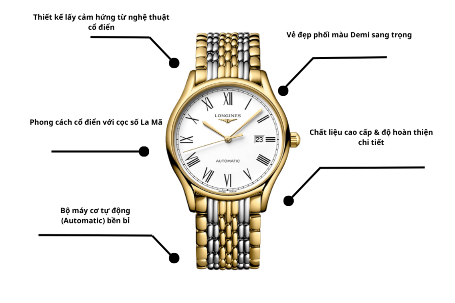 Đồng hồ Nam Longines Lyre L4.960.2.11.7
