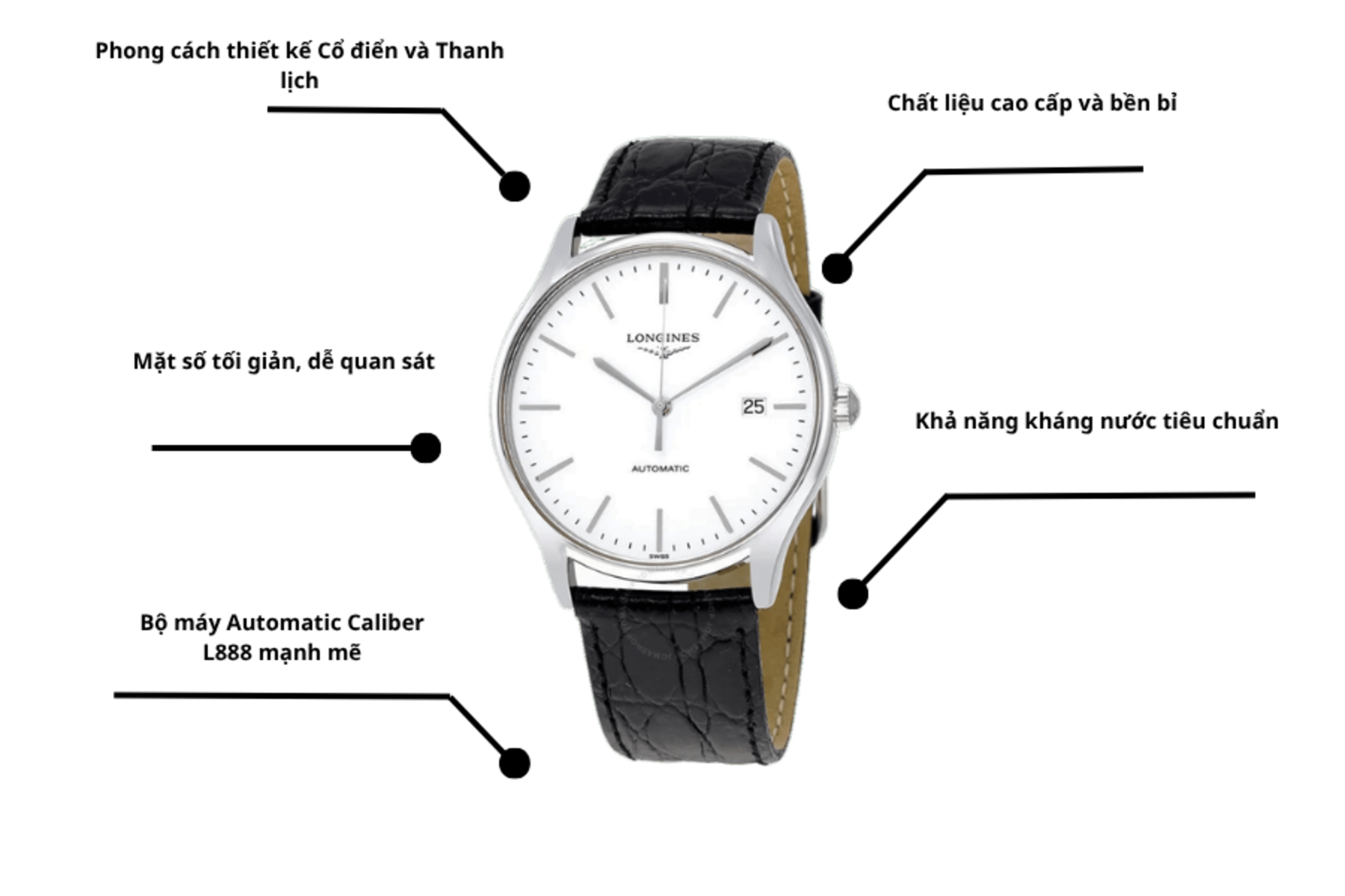Đồng hồ Nam Longines Lyre L4.960.4.12.2