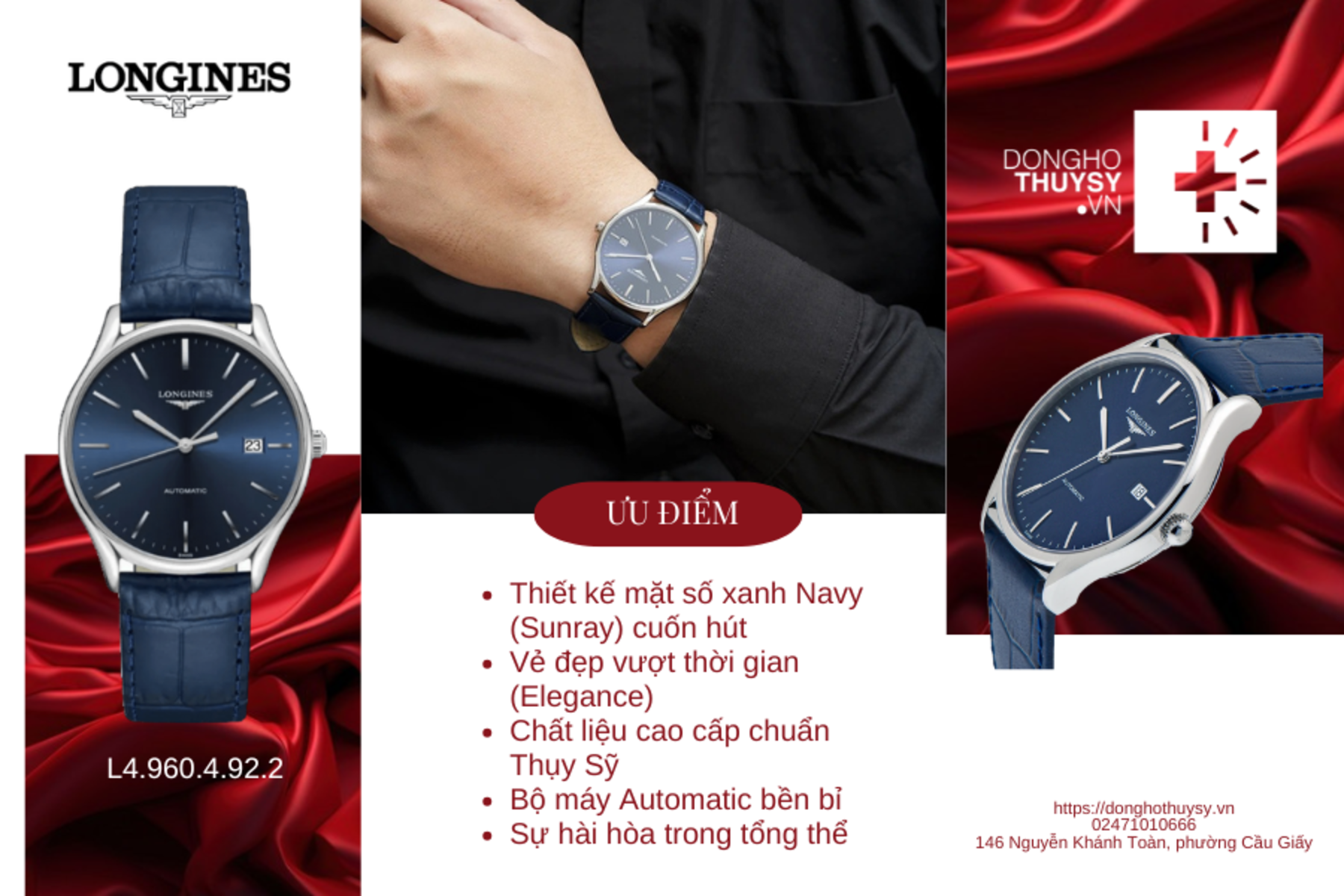 Đồng hồ Nam Longines Lyre L4.960.4.92.2