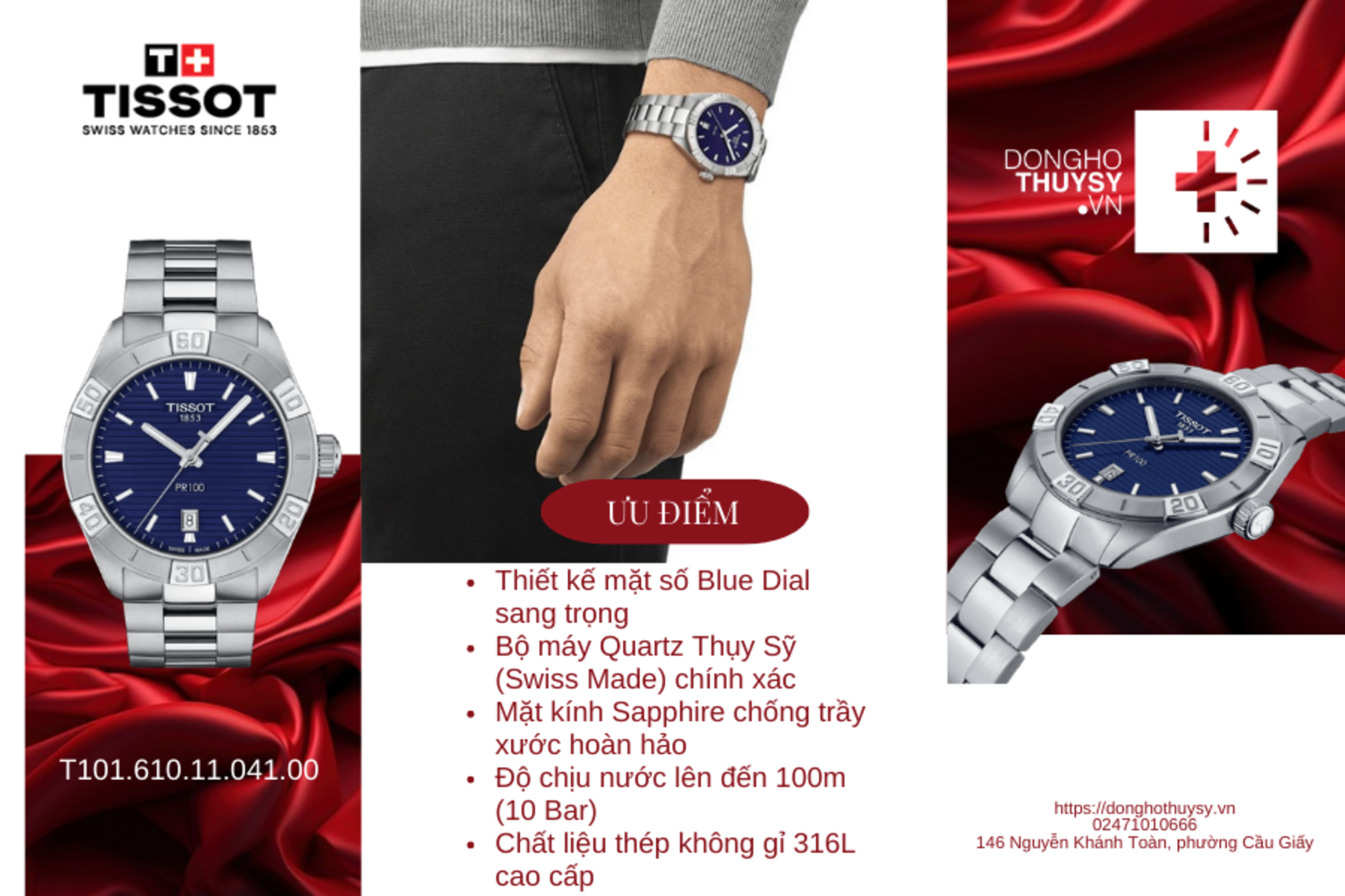 Đồng hồ Nam Tissot T-Classic T101.610.11.041.00