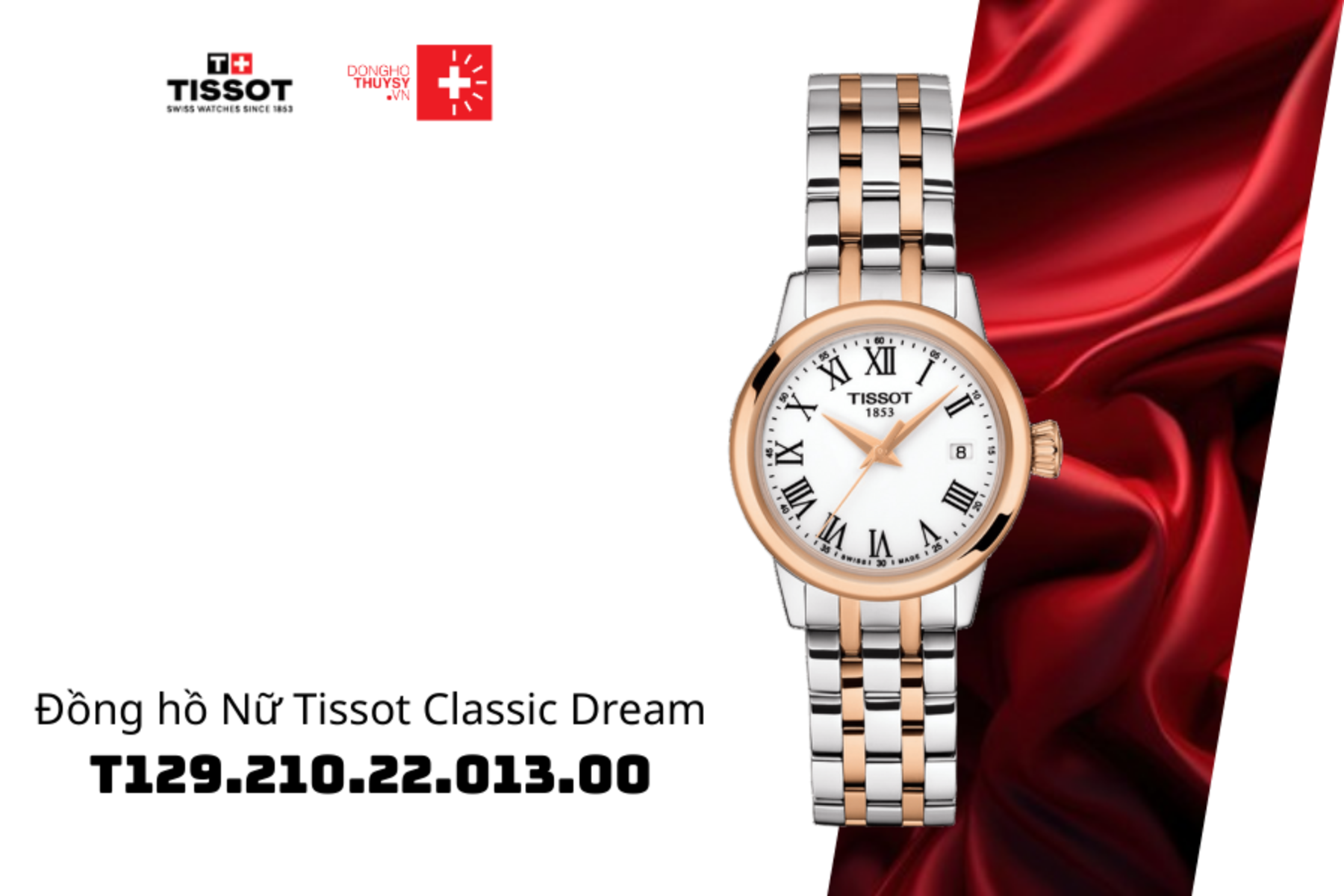 Đồng hồ Nữ Tissot Classic Dream T129.210.22.013.00