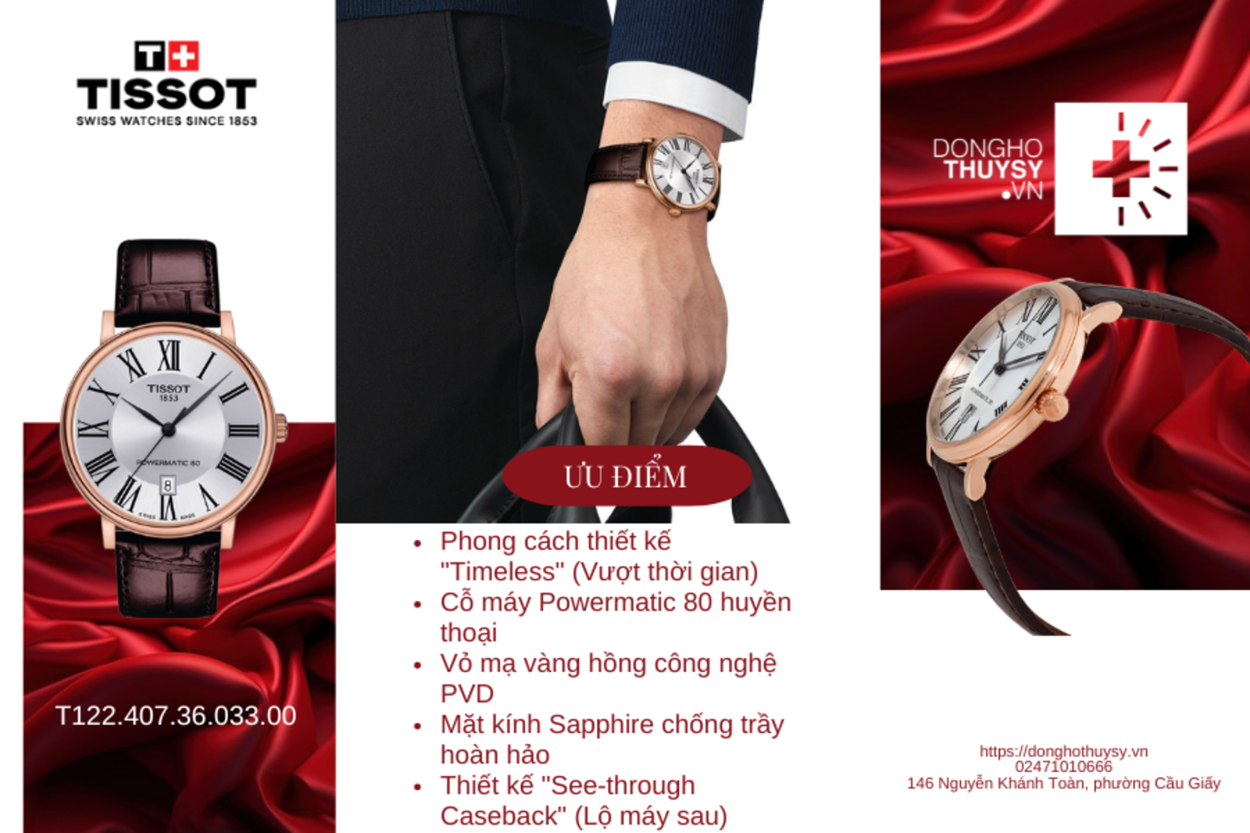 Đồng hồ Nam Tissot T-Classic T122.407.36.033.00