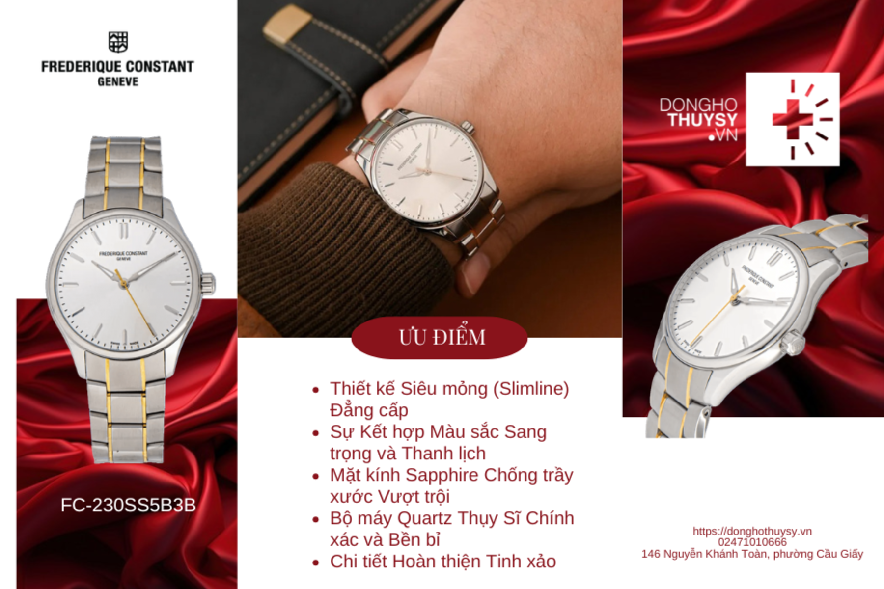 Đồng hồ Nam Frederique Constant Classics FC-230SS5B3B