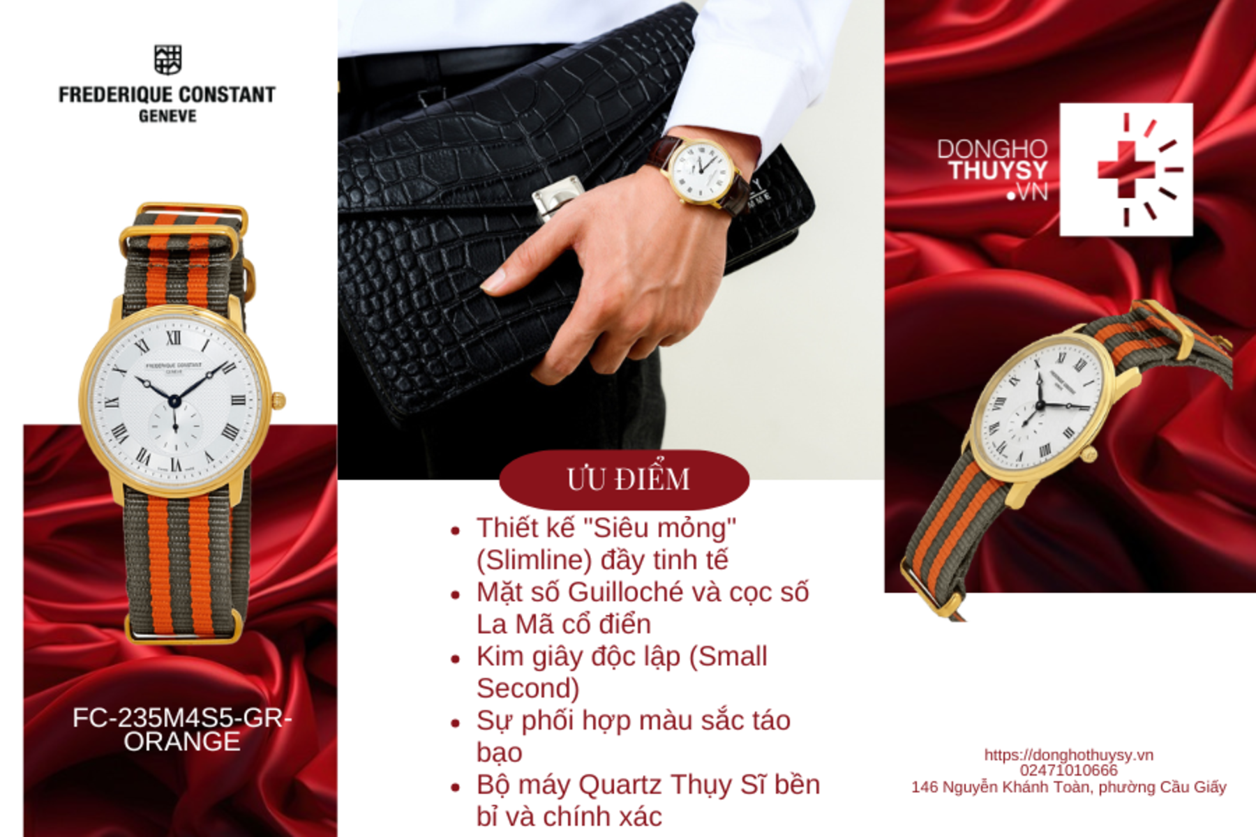 Đồng hồ Frederique Constant FC-235M4S5-GR-ORANGE