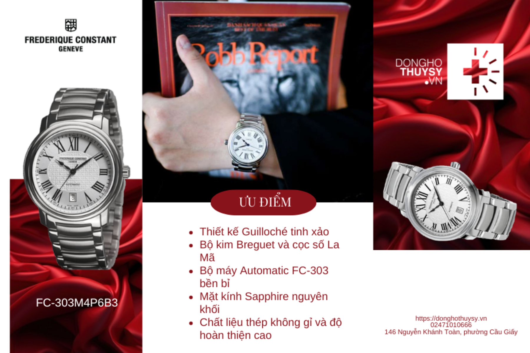 Đồng hồ Frederique Constant FC-303M4P6B3