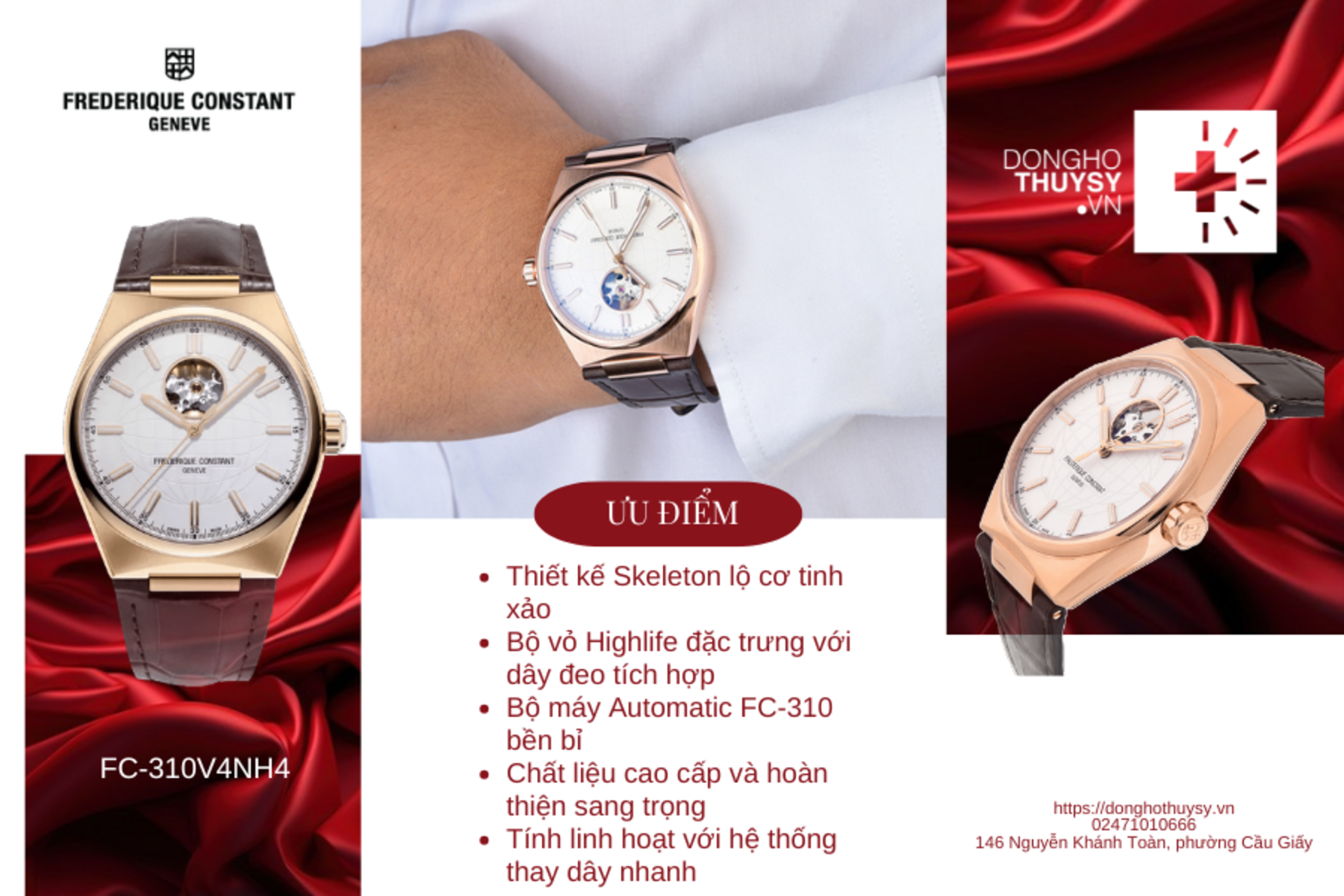 Đồng hồ Nam Frederique Constant HIGHLIFE FC-310V4NH4