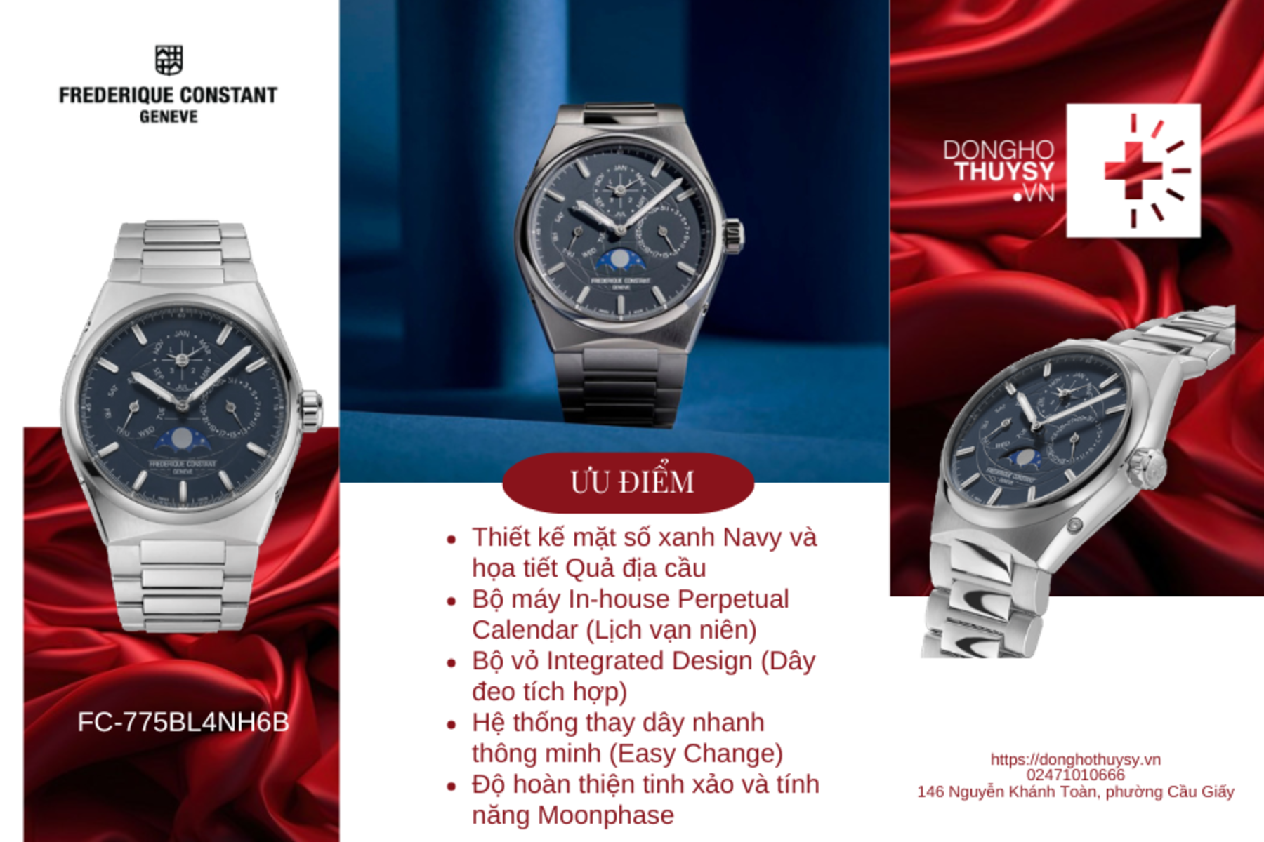 Đồng Hồ Nam Frederique Constant FC-775BL4NH6B
