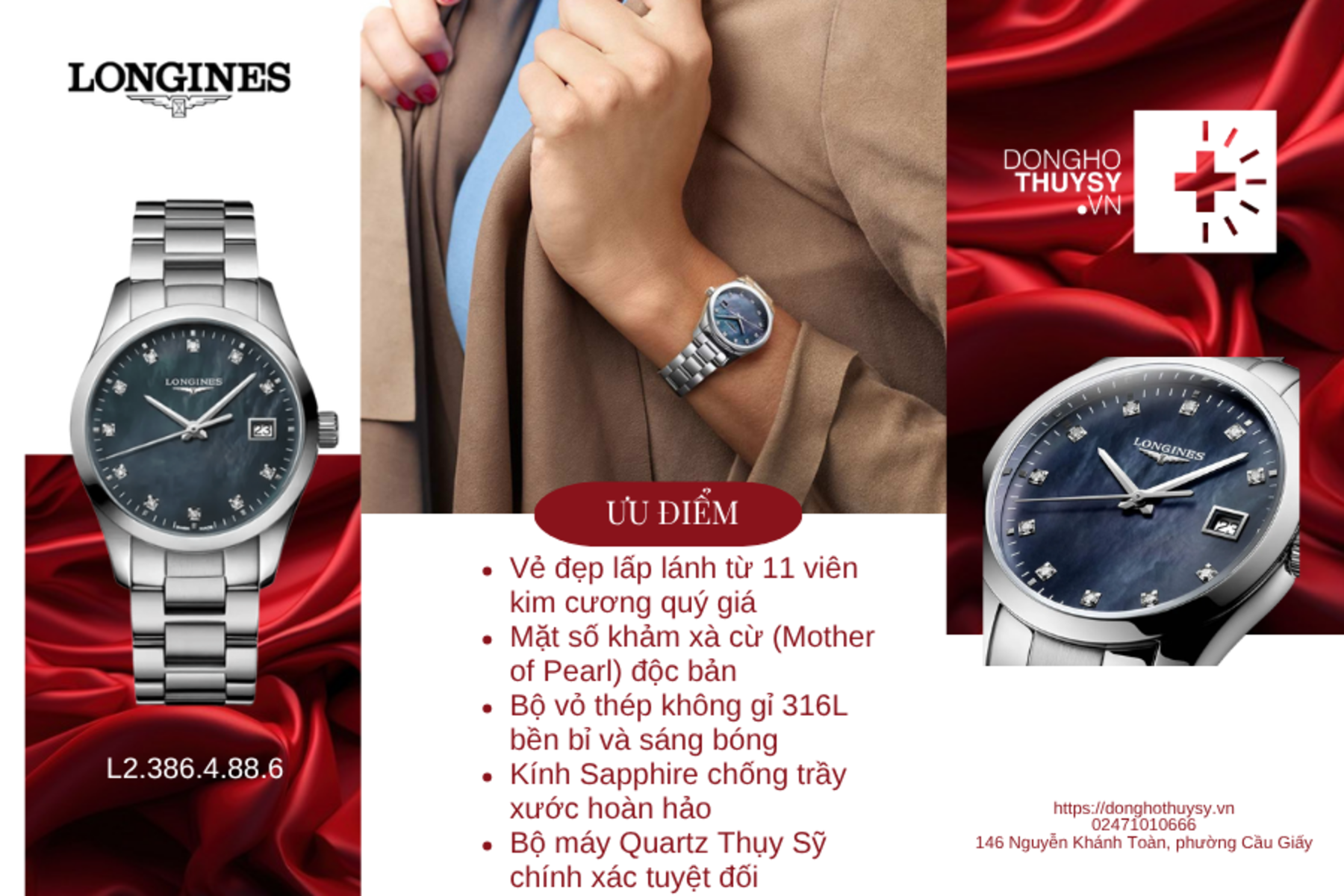 Đồng hồ Nữ Longines L2.386.4.88.6