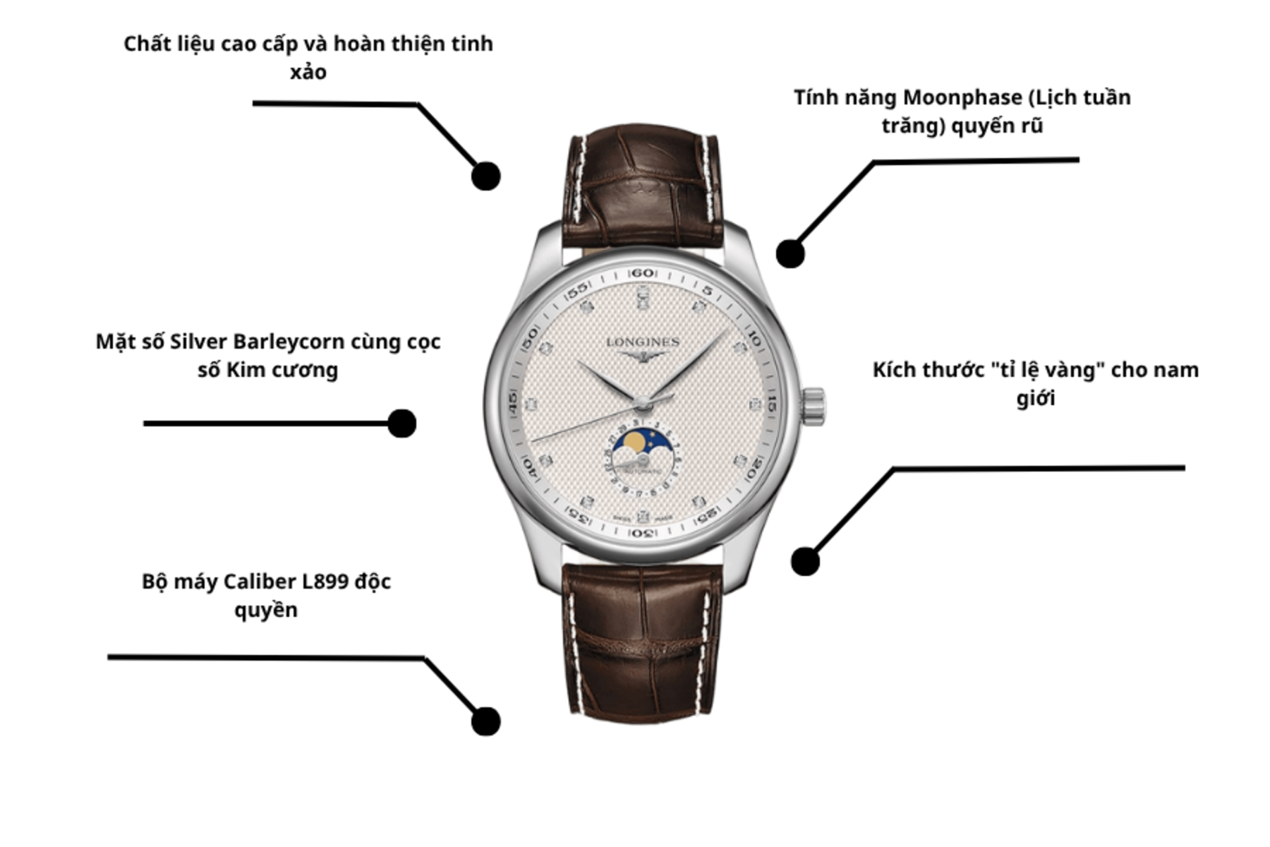 Đồng hồ nam Longines Master Collection L2.919.4.77.3