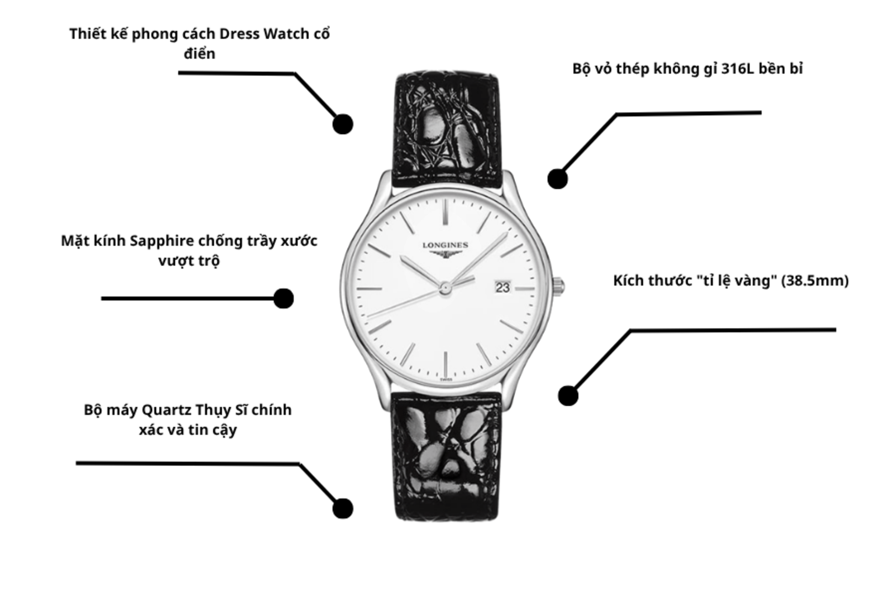 Đồng hồ Longines L4.859.4.12.2