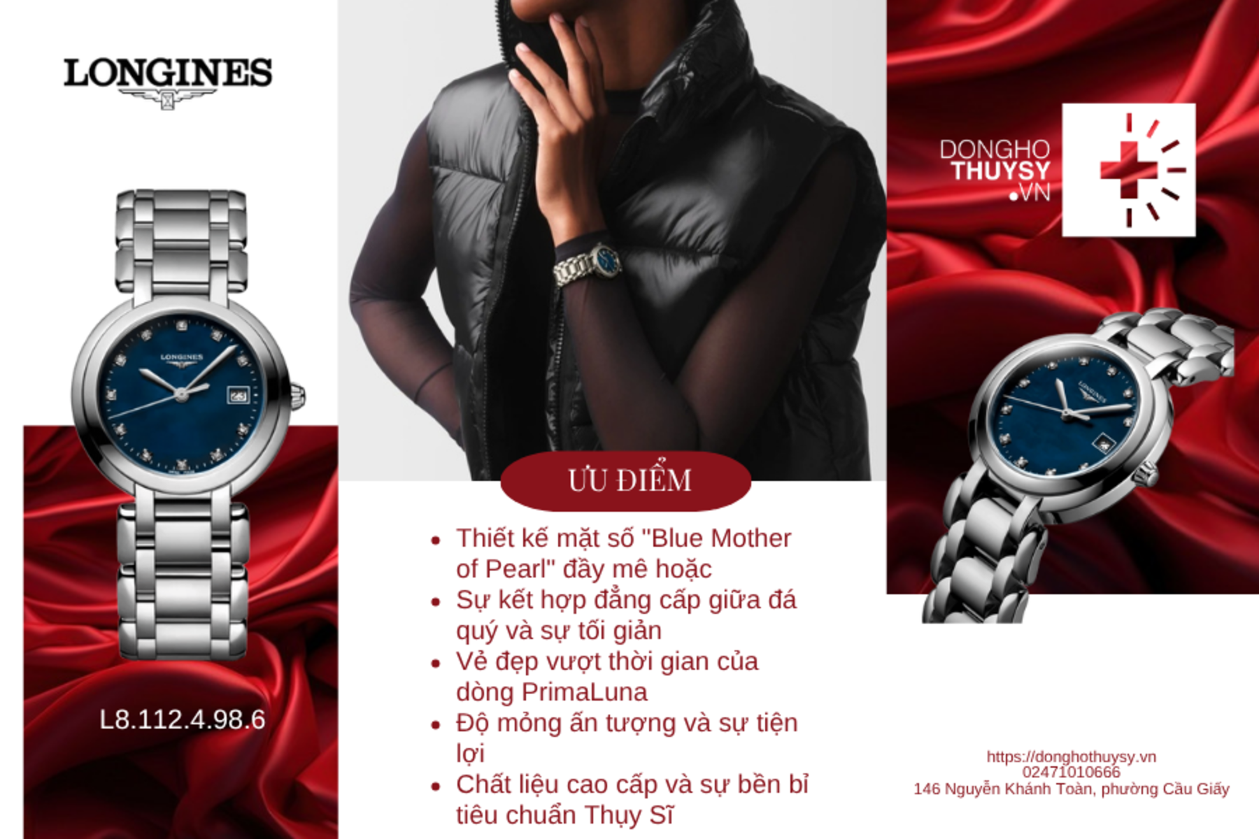 Đồng hồ Nữ Longines L8.112.4.98.6