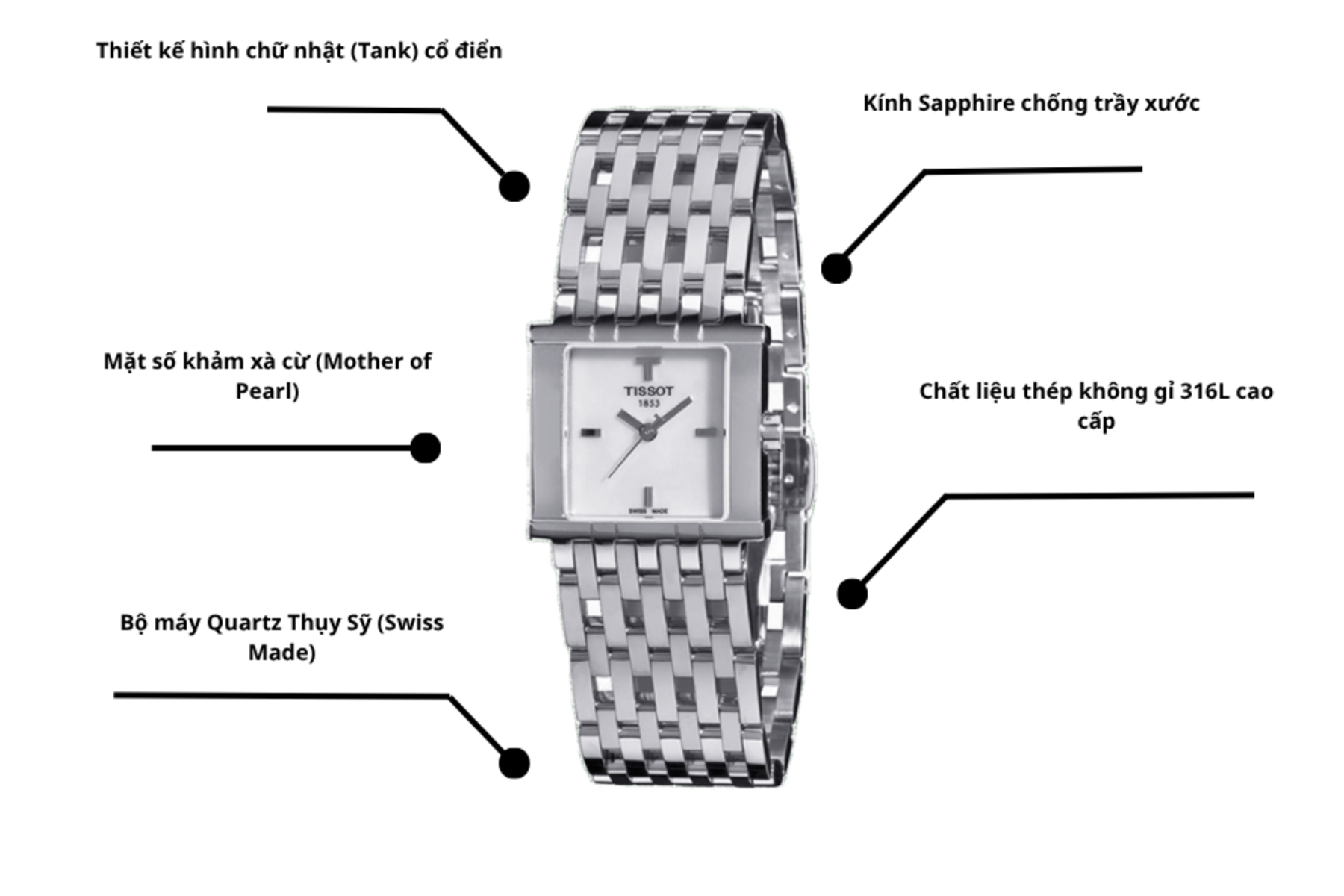 Đồng hồ nữ Tissot T02.1.181.71