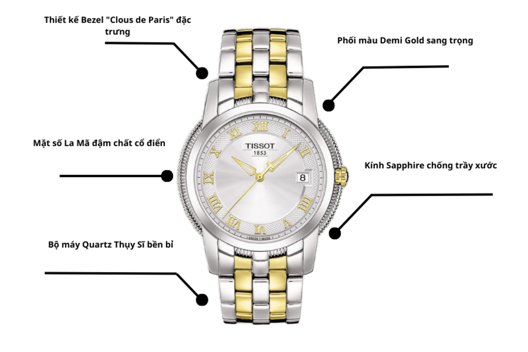 Đồng hồ TISSOT T031.410.22.033.00