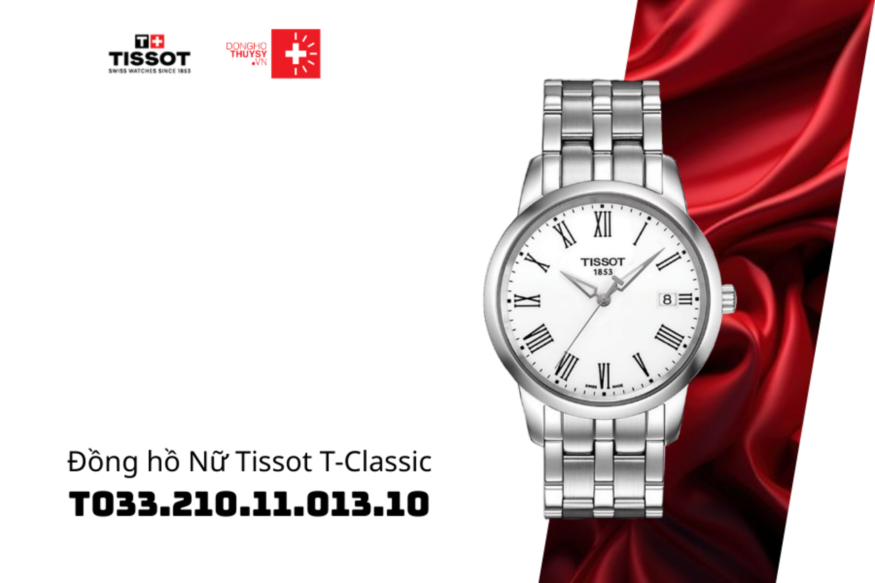 Đồng hồ Nữ Tissot T-Classic T033.210.11.013.10