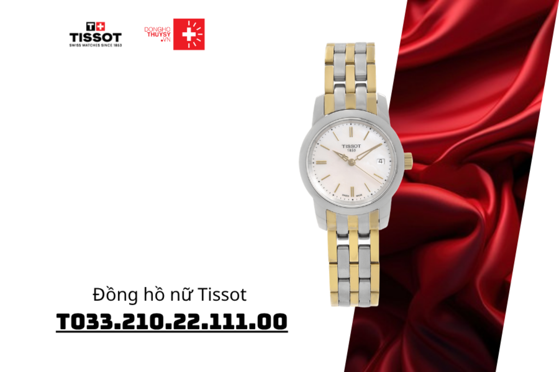 Đồng hồ nữ Tissot T033.210.22.111.00