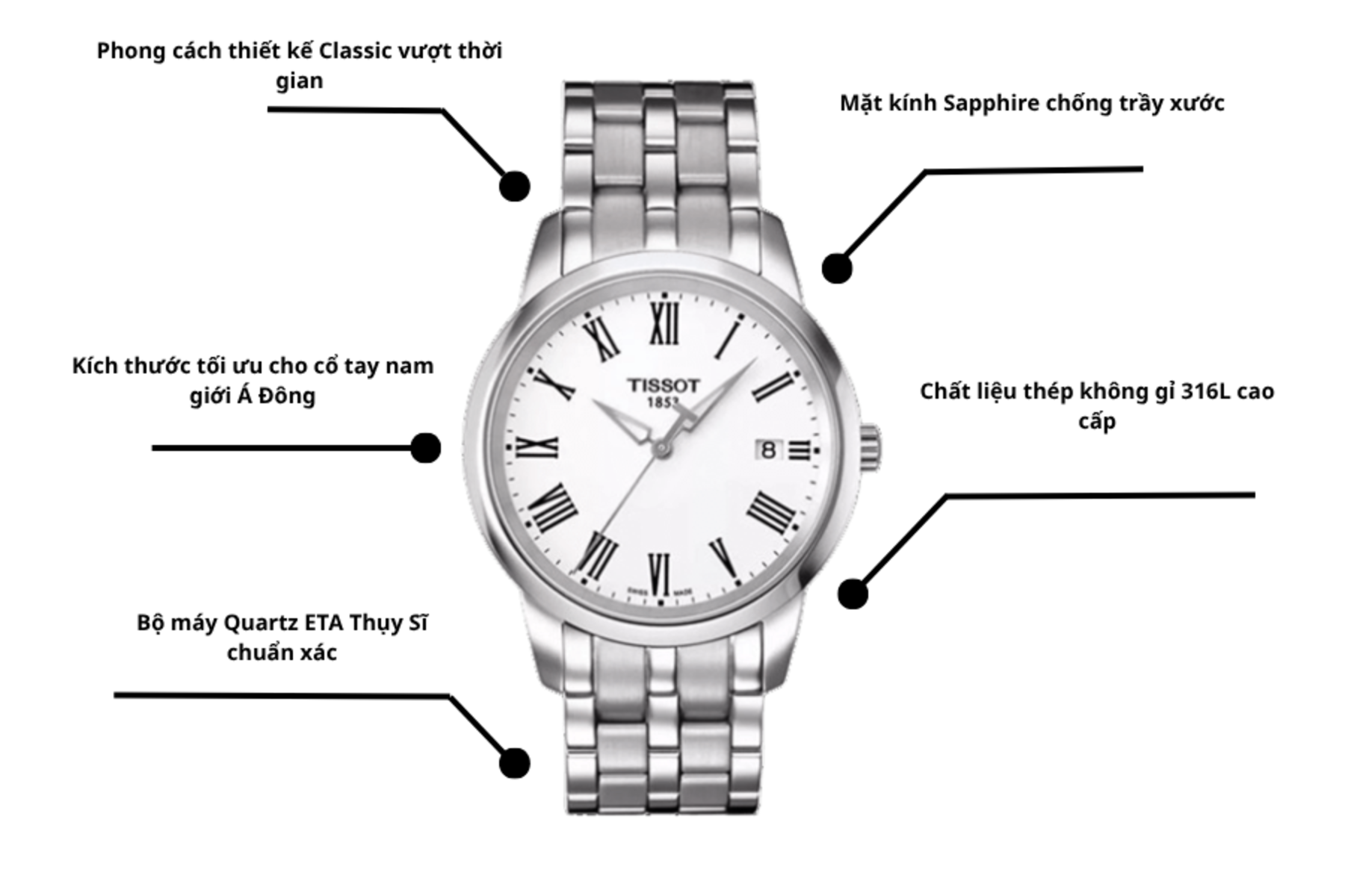 Đồng hồ TISSOT T033.410.11.013.01