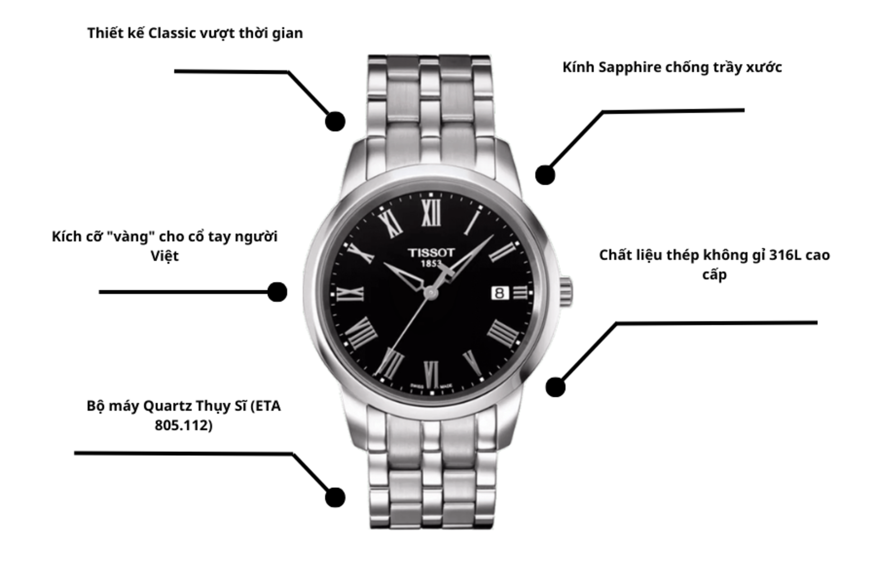Đồng hồ Tissot T033.410.11.053.01