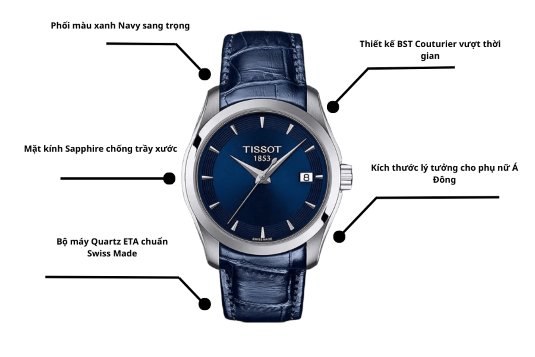 Đồng hồ Nữ Tissot T-Classic T035.210.16.041.00