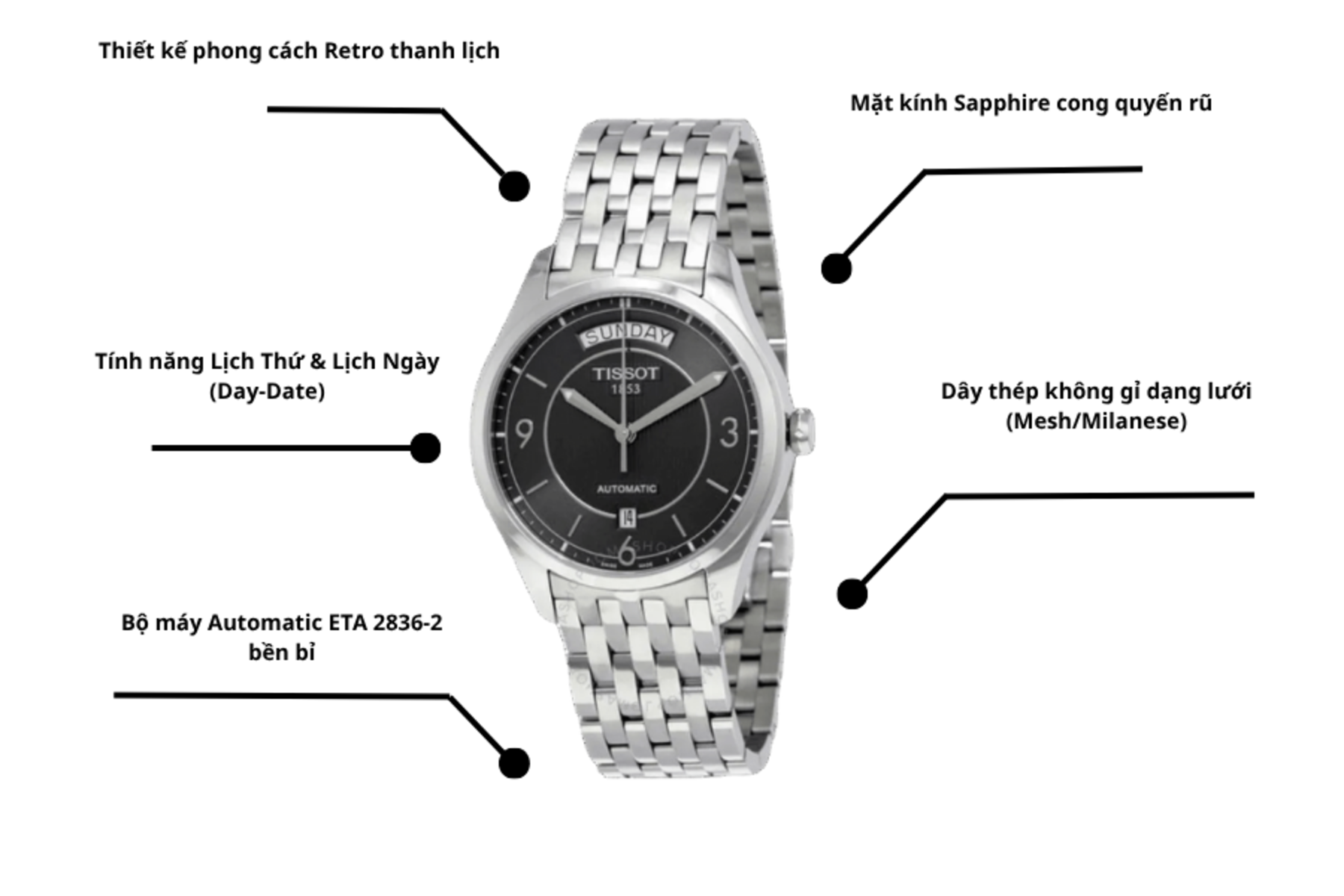 Đồng hồ nam Tissot T038.430.11.067.00
