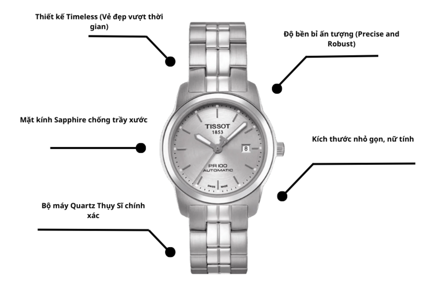 Đồng hồ nữ Tissot T049.307.11.031.00