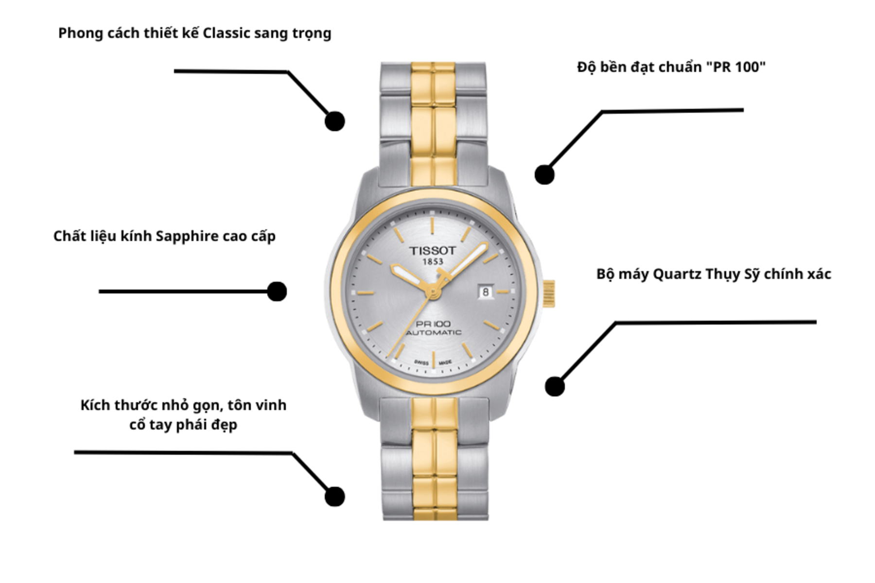 Đồng hồ nữ Tissot T049.307.22.031.00