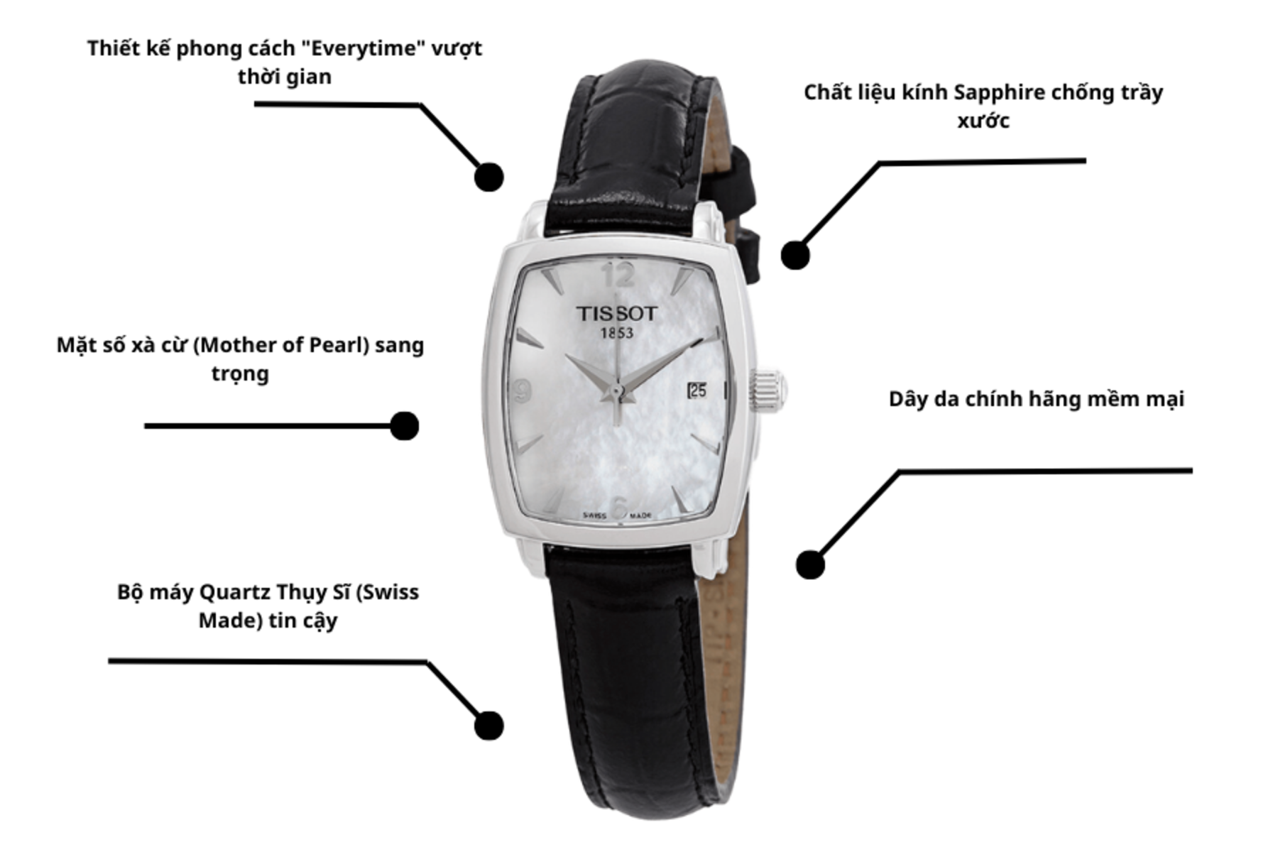 Đồng hồ nữ Tissot T057.910.16.117.00