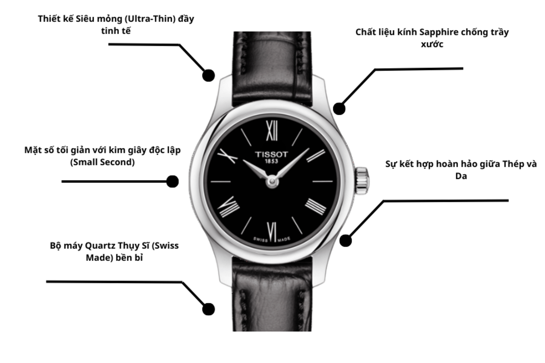 Đồng hồ Nữ Tissot T-Classic T063.009.16.058.00