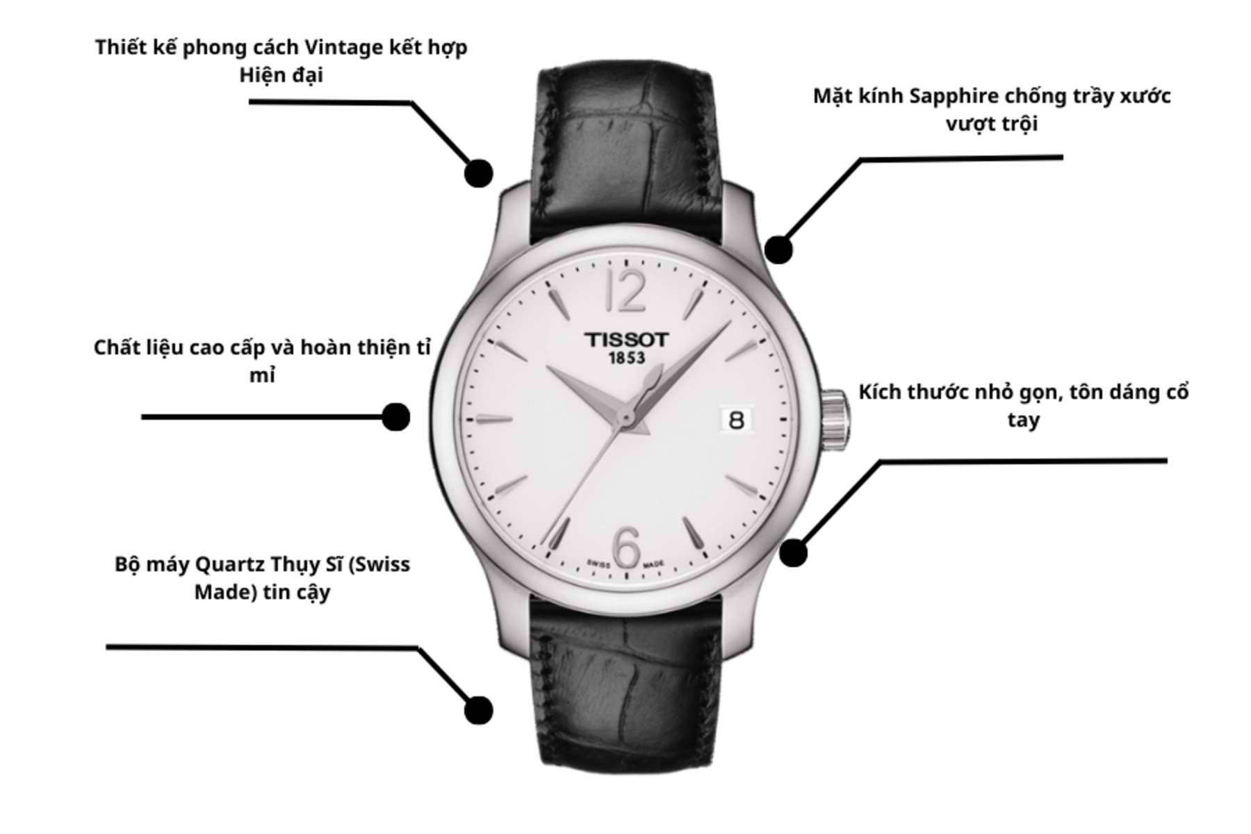 Đồng hồ Nữ Tissot T-Classic T063.210.16.037.00