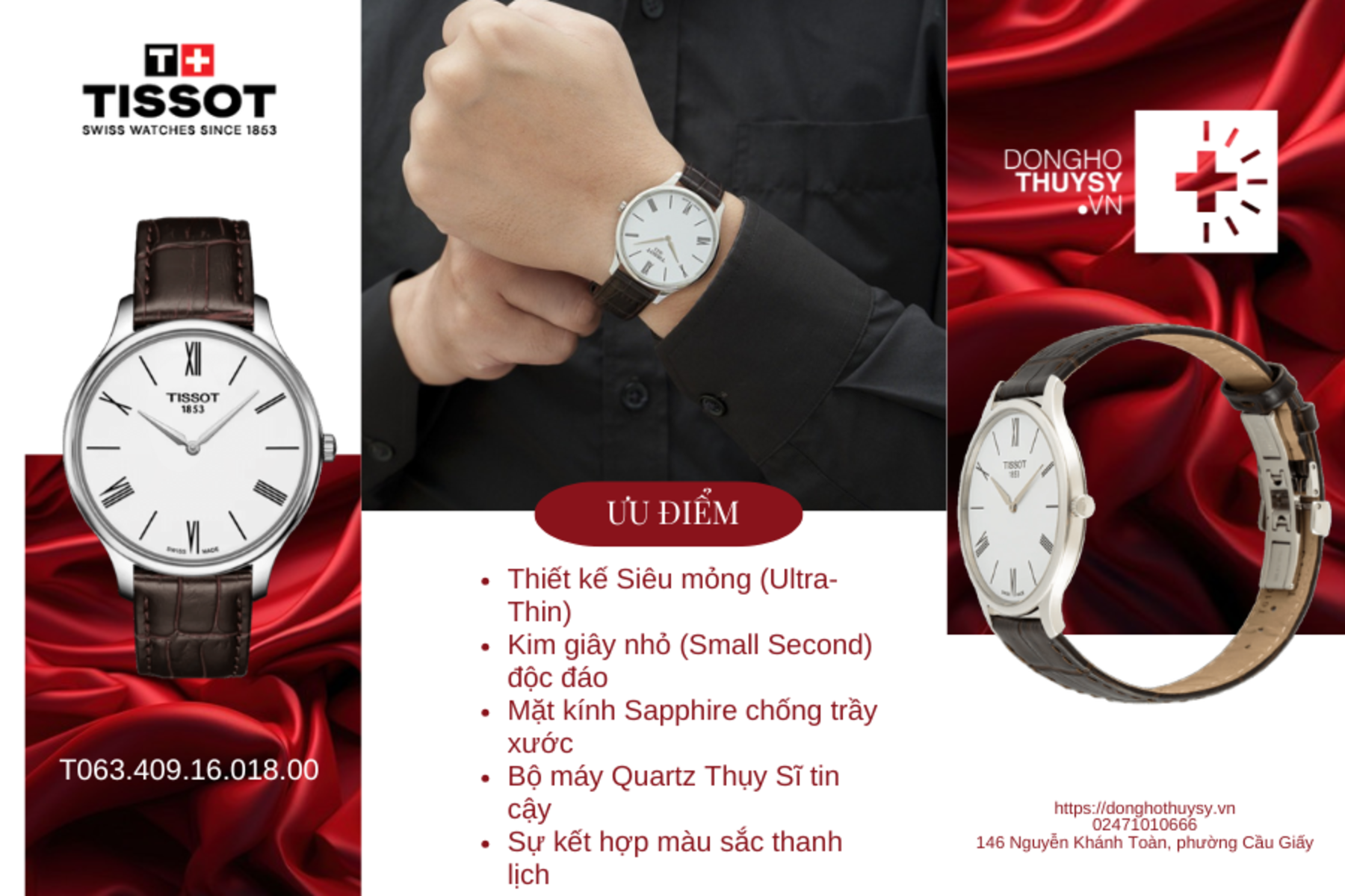 Đồng hồ Nam Tissot T-Classic T063.409.16.018.00