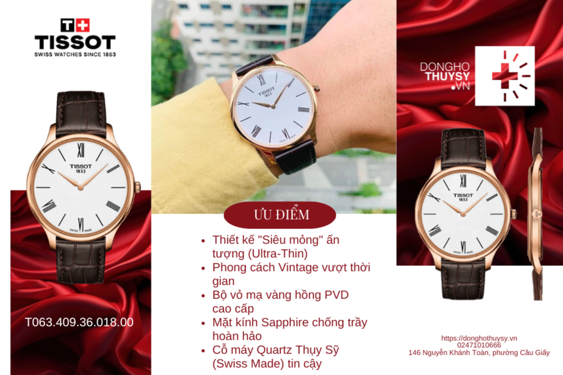 Đồng hồ Nam Tissot T-Classic T063.409.36.018.00