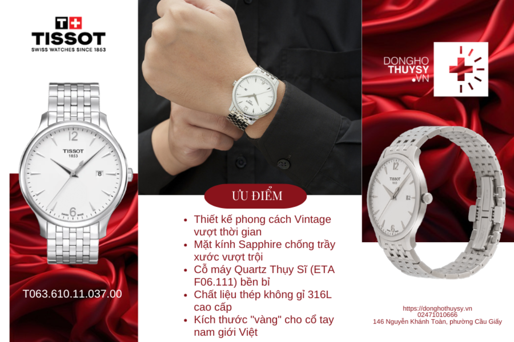 Đồng hồ TISSOT T063.610.11.037.00