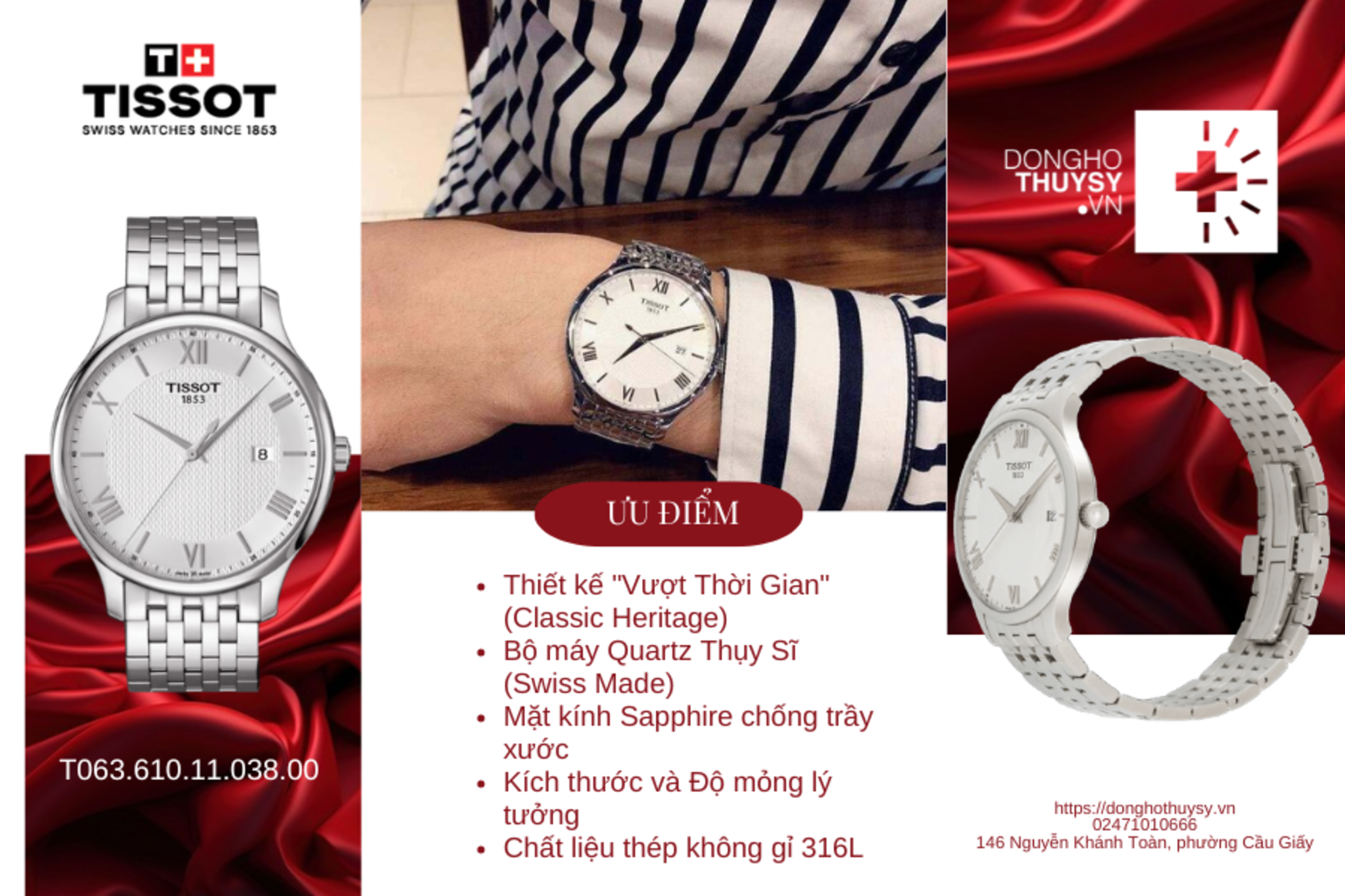 Đồng hồ TISSOT T063.610.11.038.00