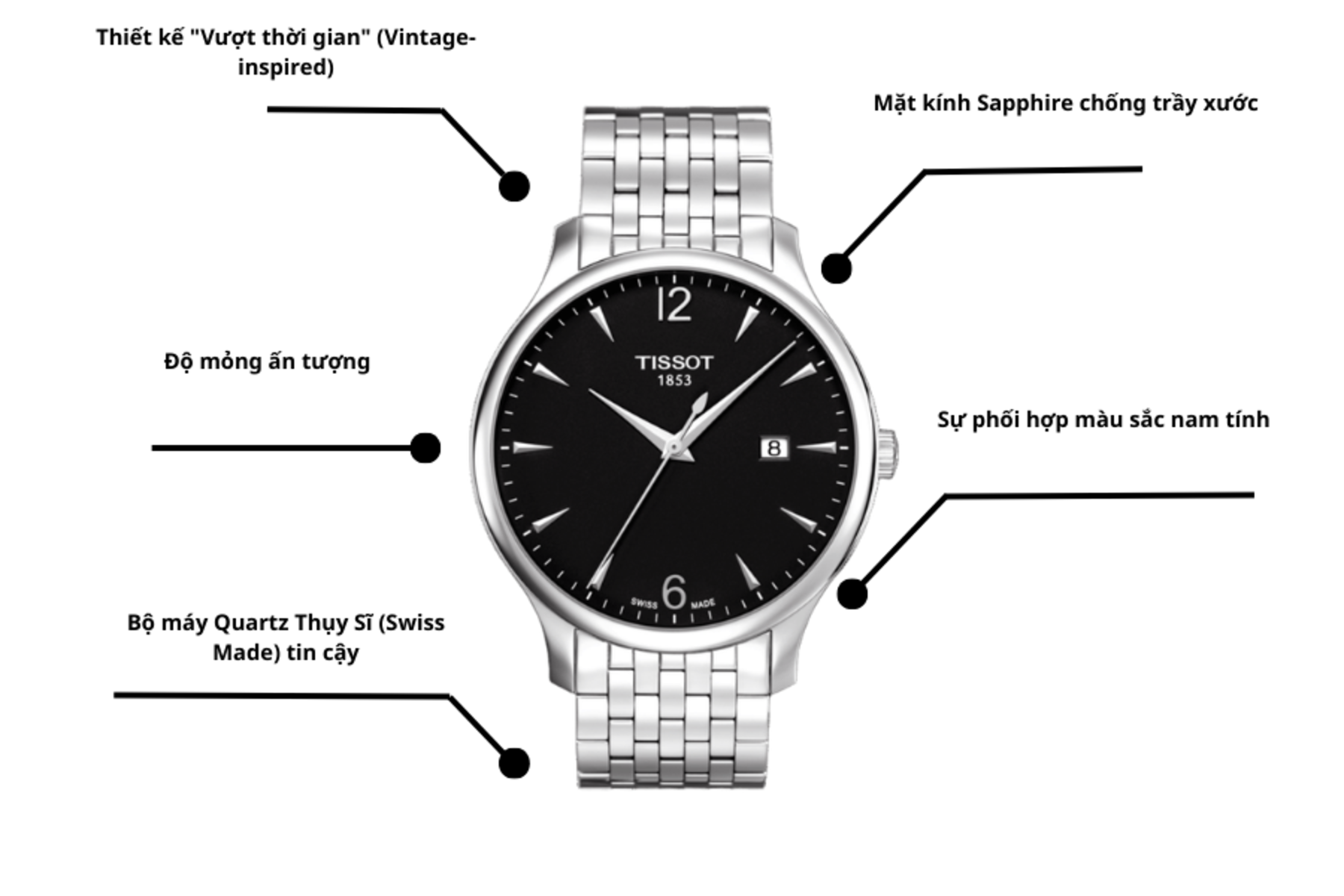 Đồng hồ Nam Tissot T-Classic T063.610.11.057.00