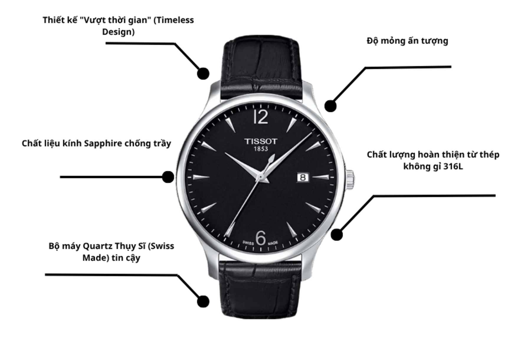 Đồng hồ nam Tissot T063.610.11.067.00