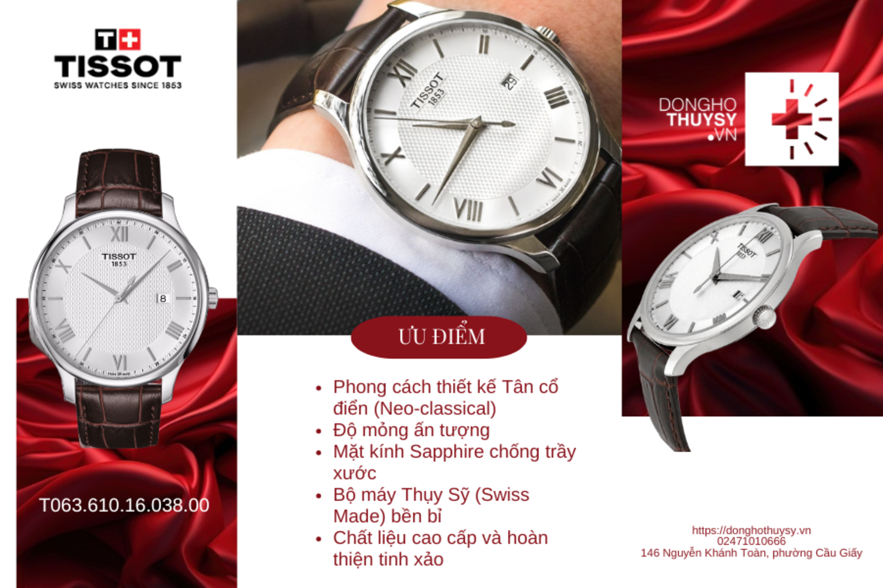 Đồng hồ TISSOT T063.610.16.038.00