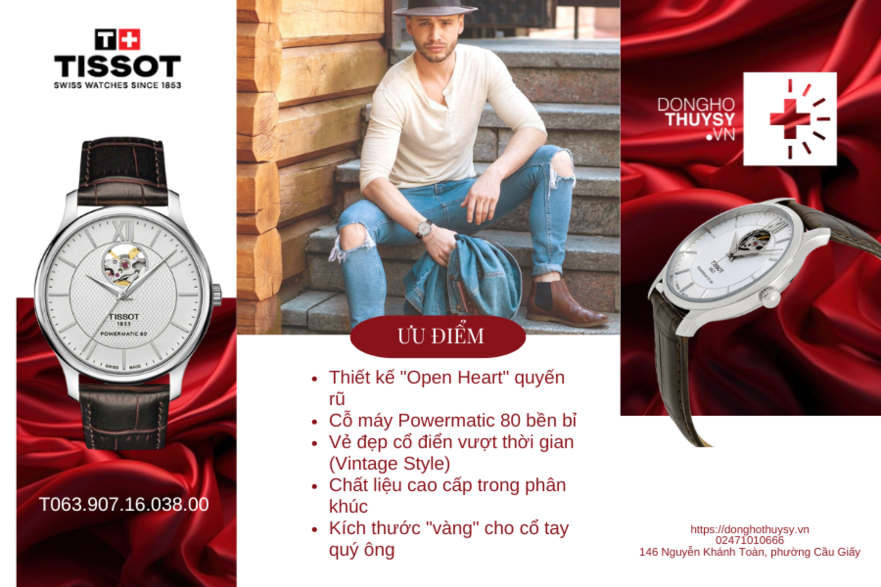 Đồng hồ Tissot T063.907.16.038.00