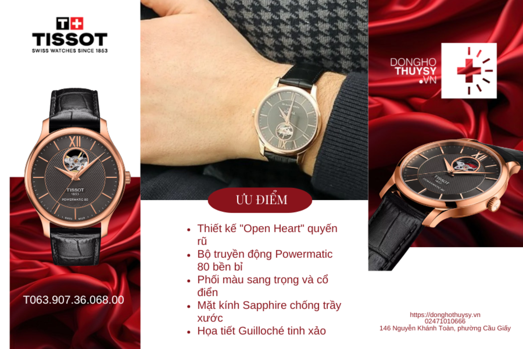 Đồng hồ TISSOT T063.907.36.068.00