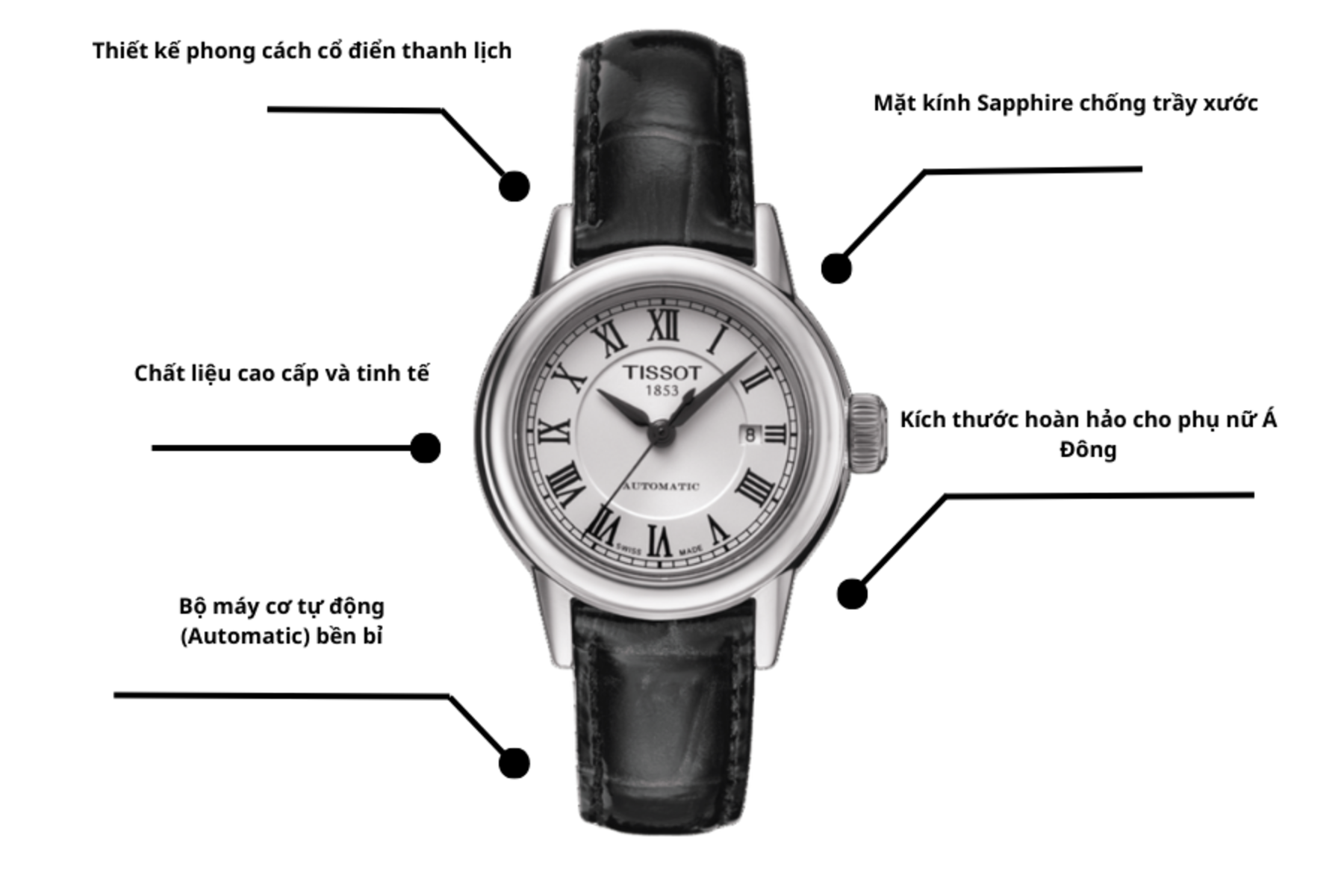 Đồng hồ Nữ Tissot T-Classic T085.207.16.013.00
