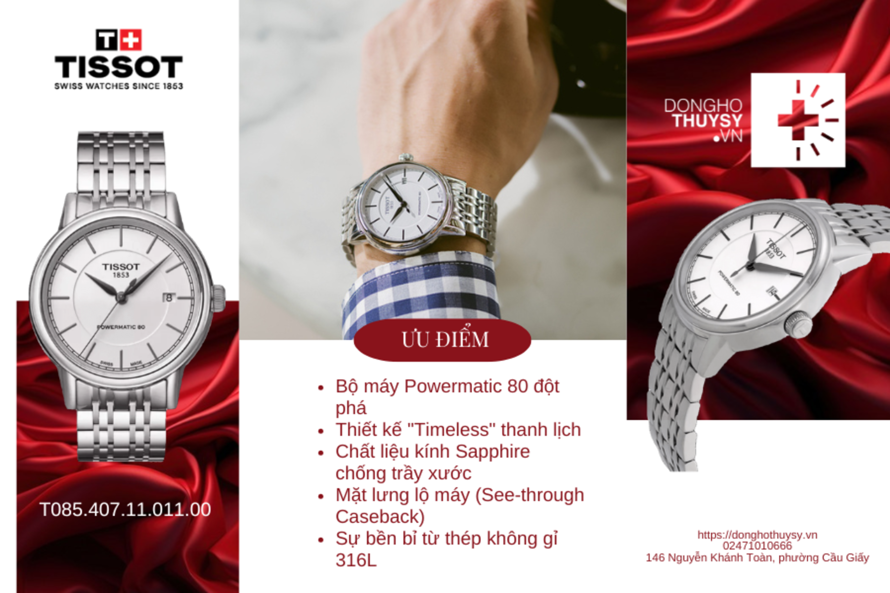 Đồng hồ TISSOT T085.407.11.011.00