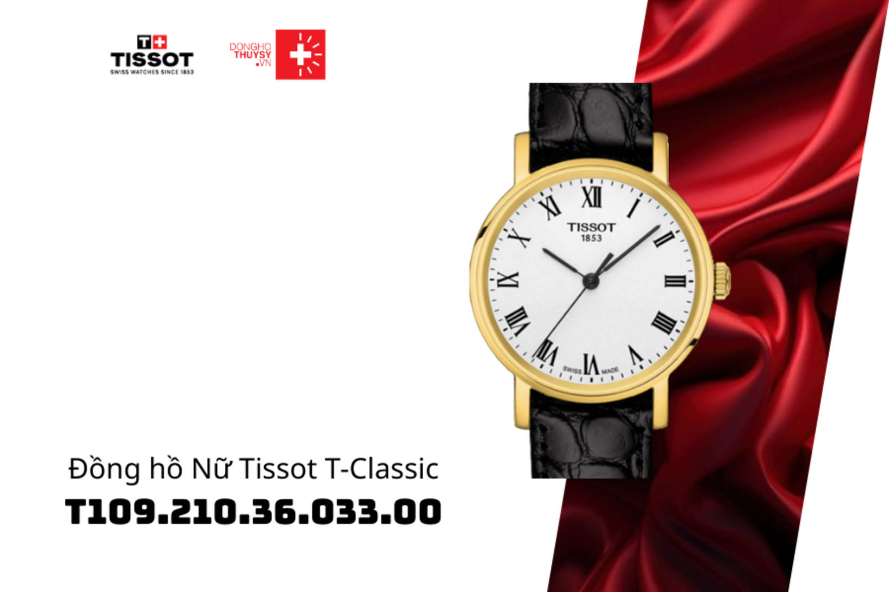 Đồng hồ Nữ Tissot T-Classic T109.210.36.033.00