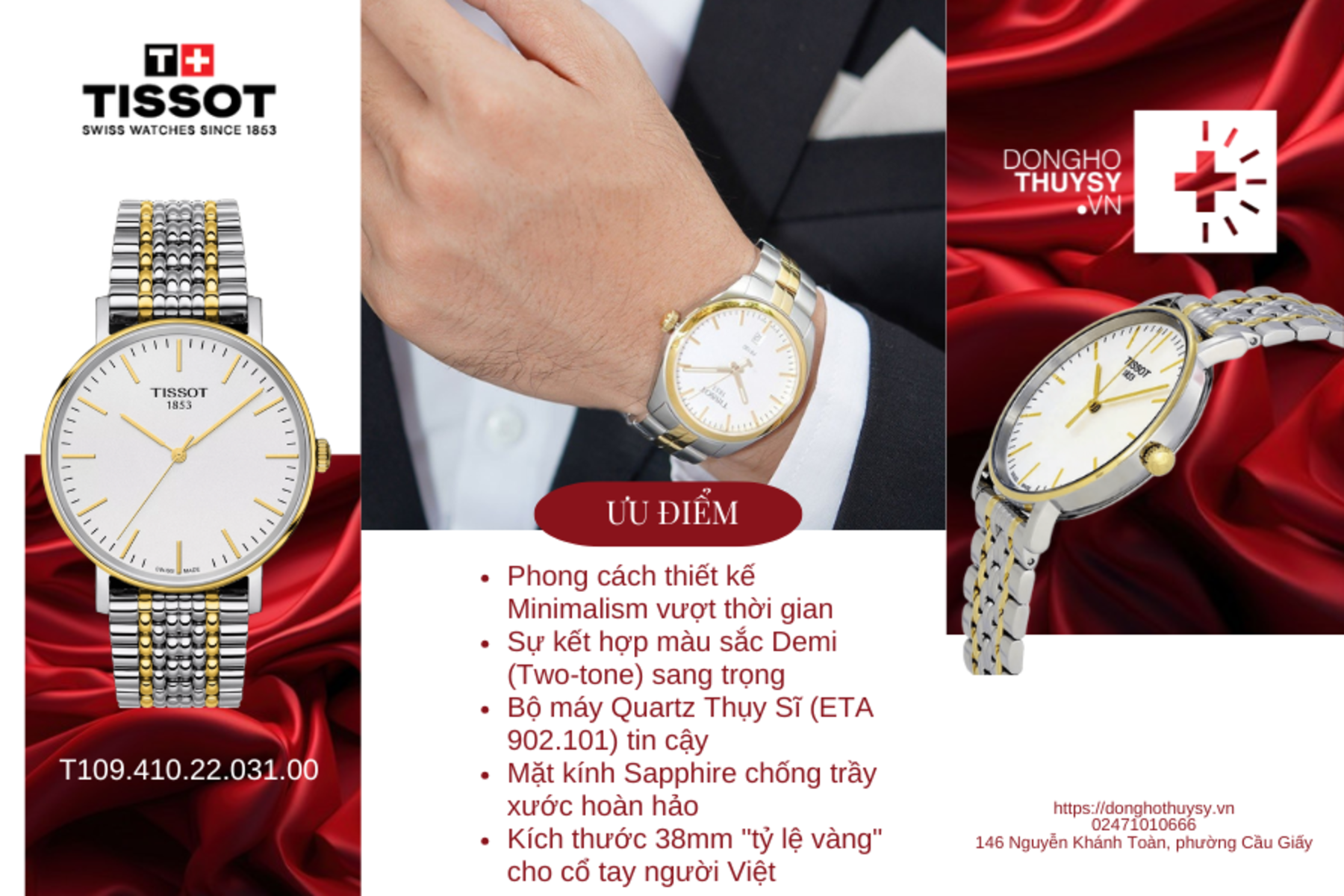 Đồng hồ Tissot T109.410.22.031.00