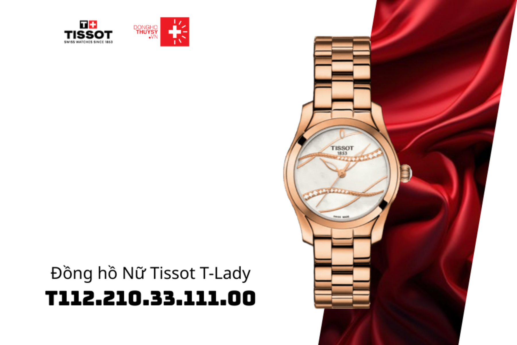 Đồng hồ Nữ Tissot T-Lady T112.210.33.111.00